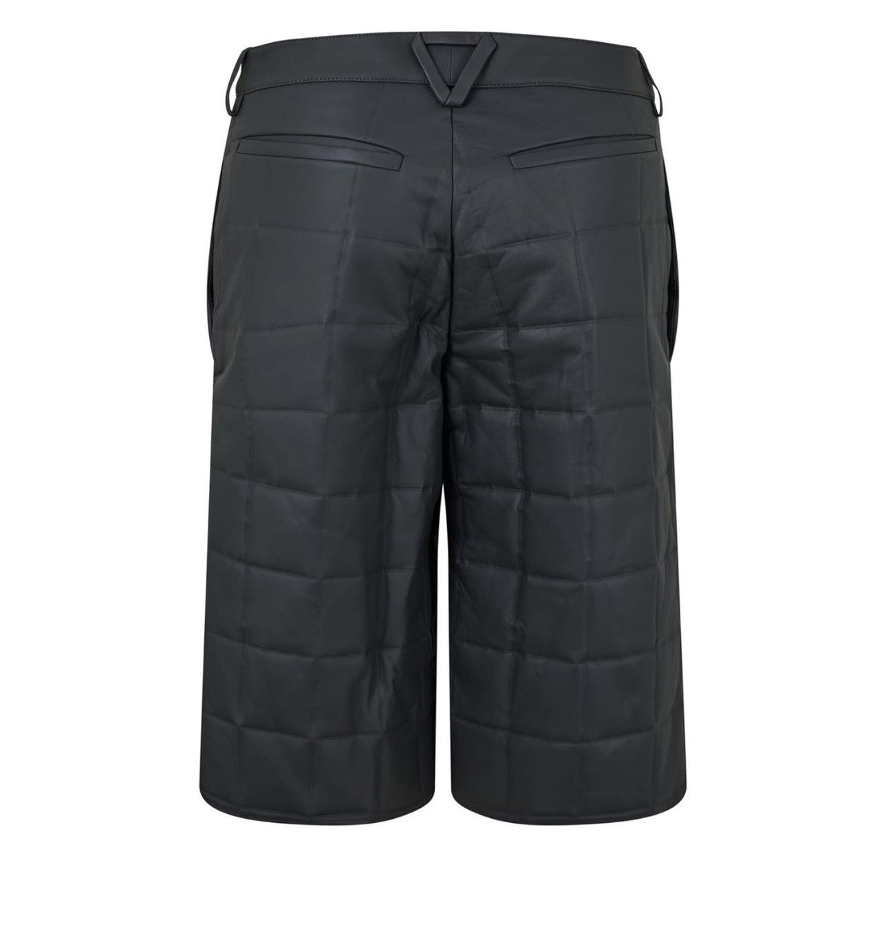 Bottega Veneta Bottega Veneta Mens Leather Quilted Puffer Shorts Size US 32 / EU 48 - 2 Thumbnail