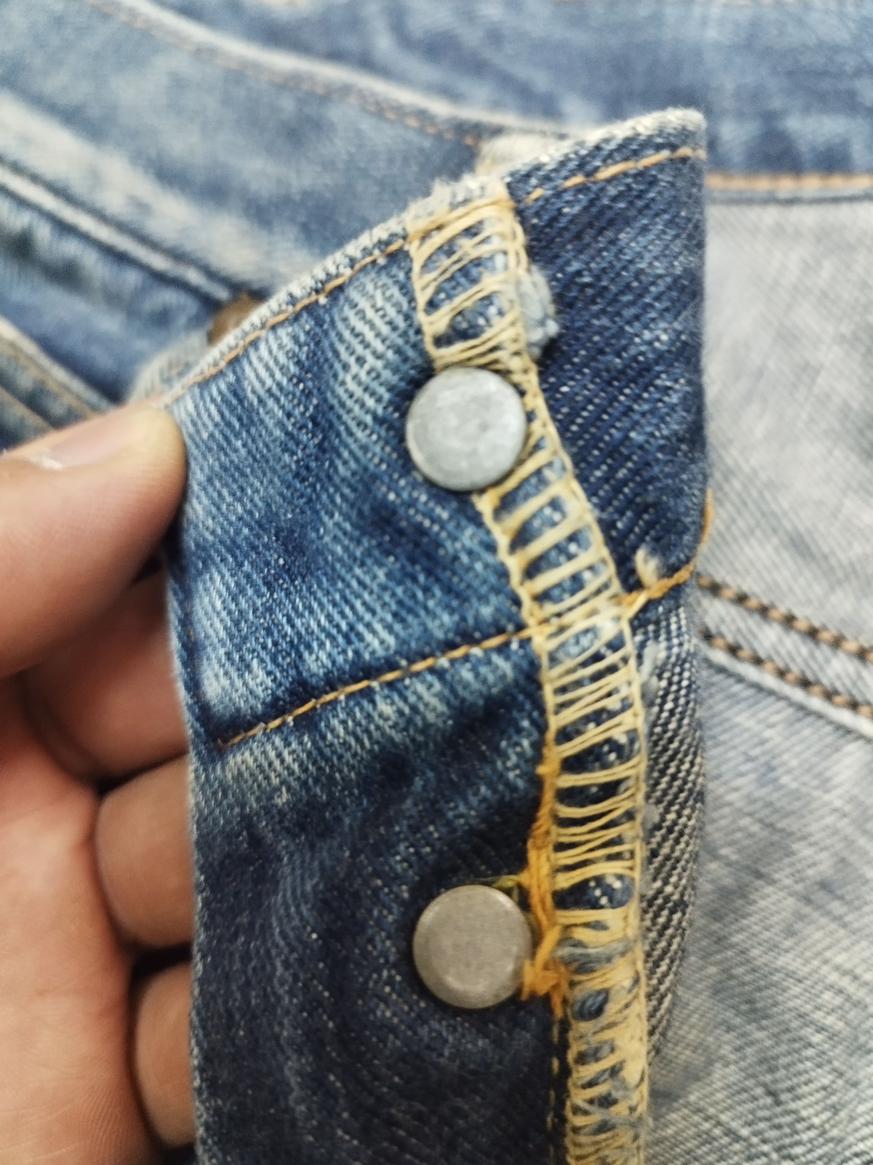 Lee Vintage lee riders button fly half selvedge Size US 34 / EU 50 - 8 Thumbnail