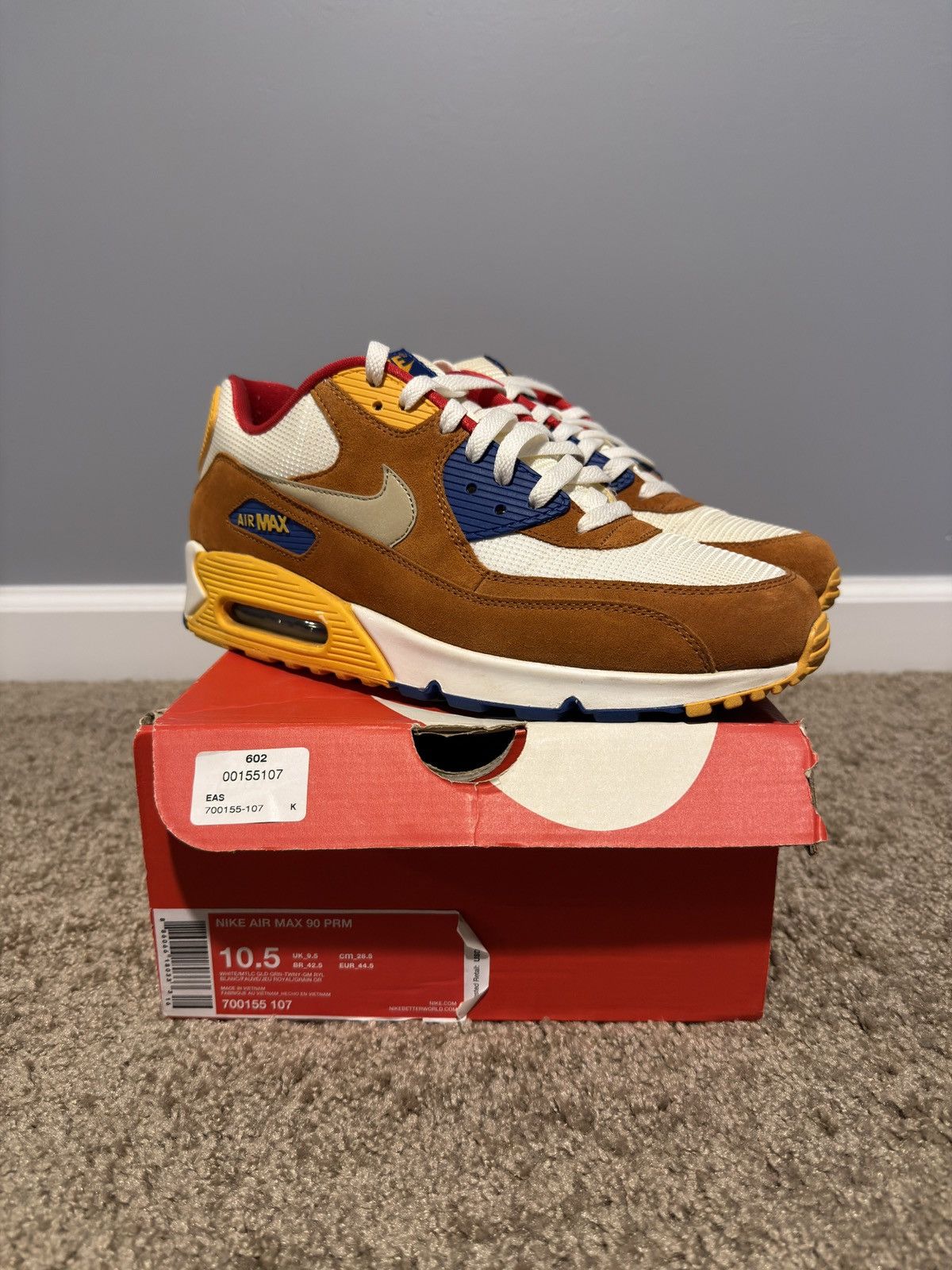 2015 Nike Air Max 90 "Curry”