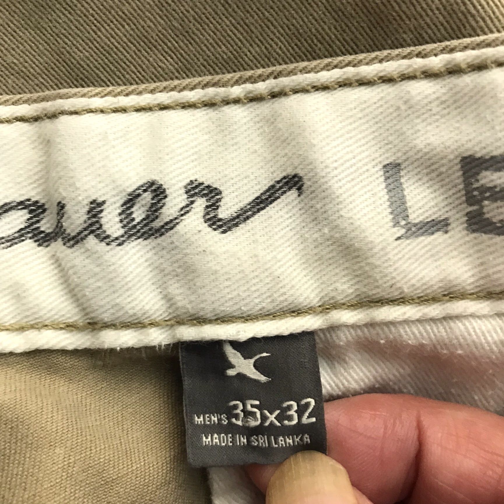 Eddie Bauer Eddie Bauer Classic Fit Khaki Pants Mens 35x29 Beige Casual Workwear Size US 35 - 3 Thumbnail