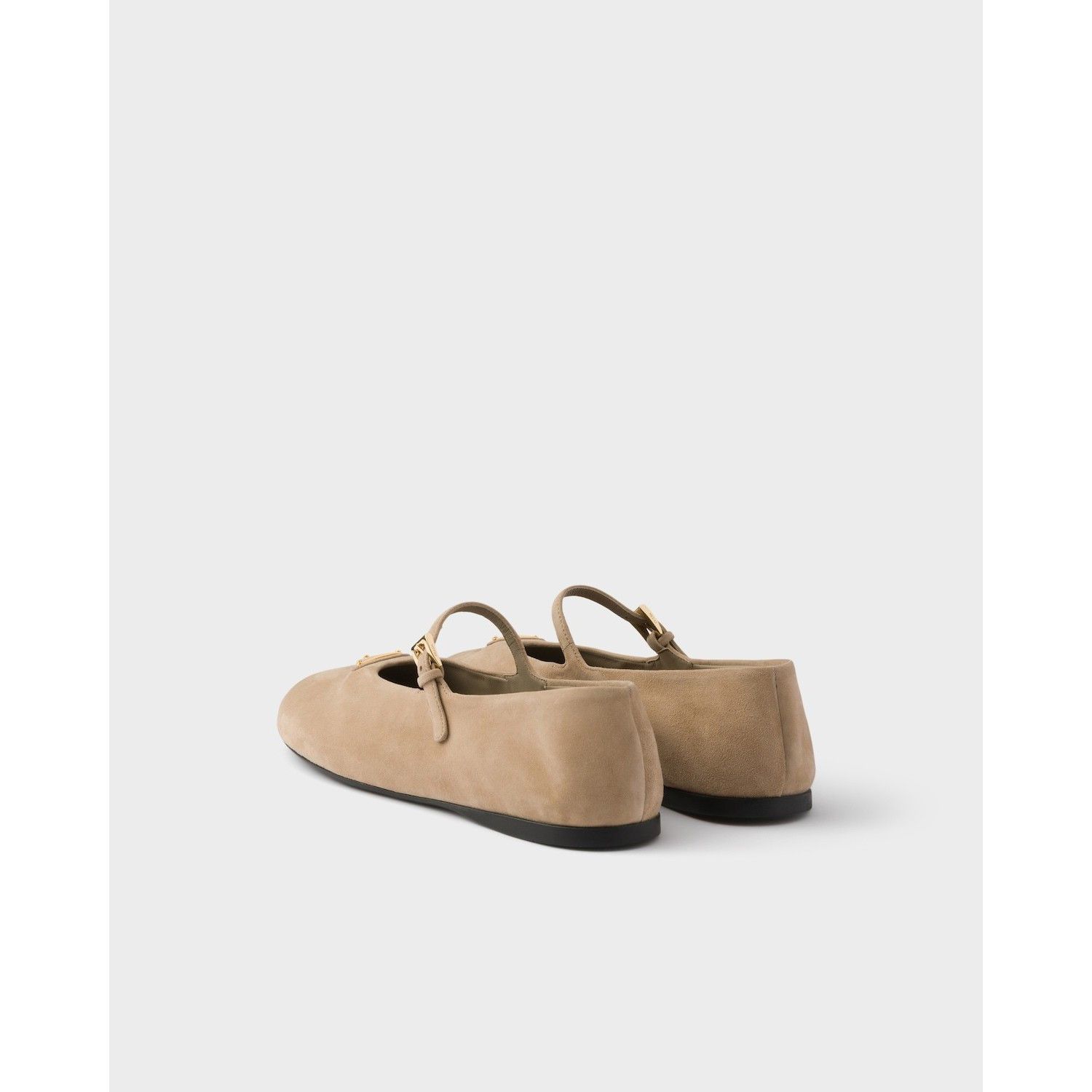Prada PRADA $1100 Sand Beige Suede Ballerinas New & Authentic (Wom Size US 6.5 / IT 36.5 - 5 Thumbnail