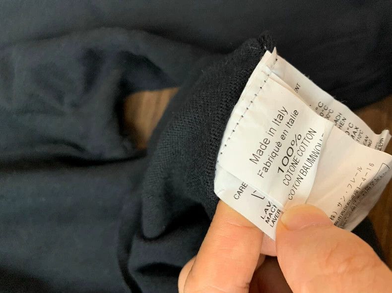 Raf Simons Raf simons V-neck pointed collar all-cotton knitwear Size US M / EU 48-50 / 2 - 3 Thumbnail