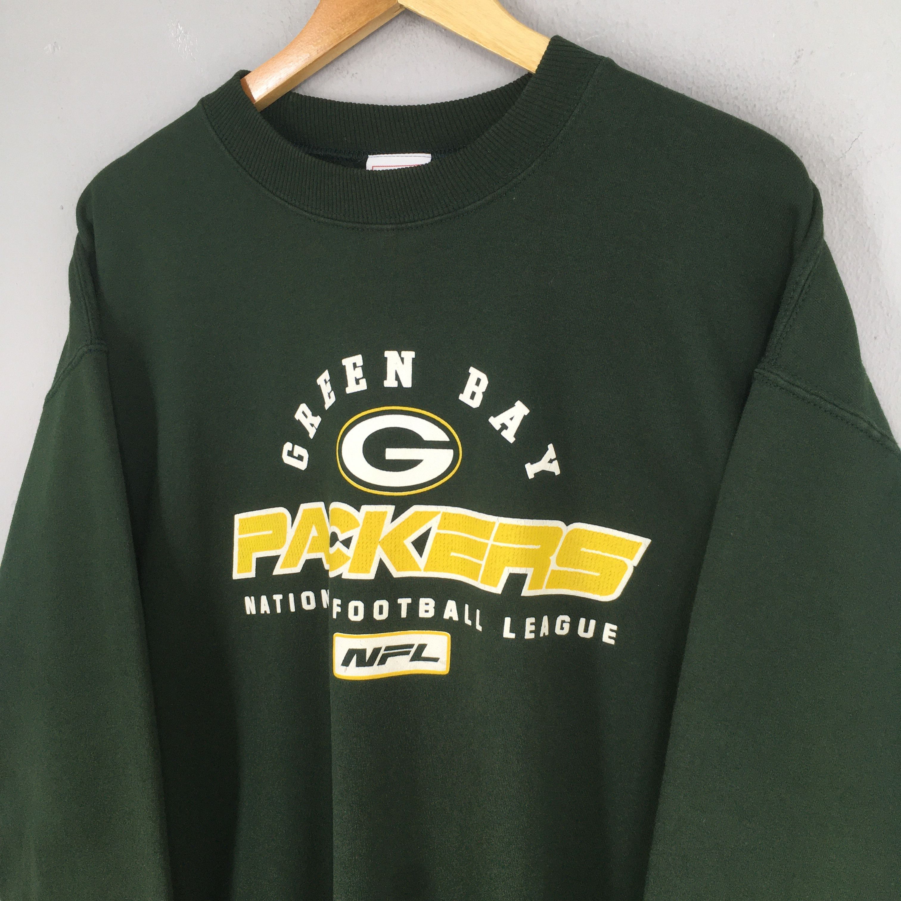NFL Vintage Green Bay Packers Football NFL Sweatshirt Large Size US L / EU 52-54 / 3 - 3 Thumbnail