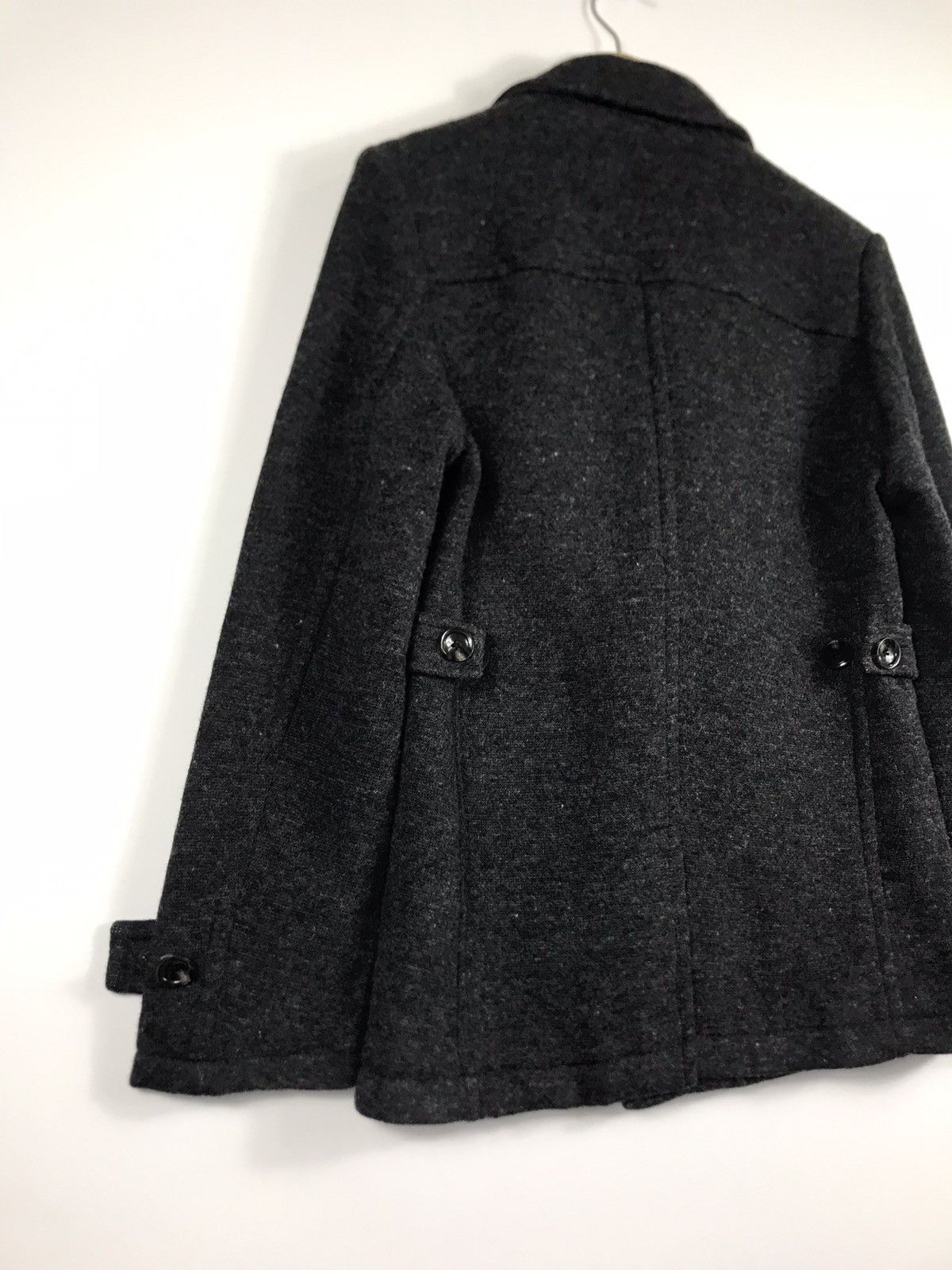 Comme Ca Ism 🔥Comme Ca Men Wool Double Breast Peacoat Size US S / EU 44-46 / 1 - 13 Thumbnail