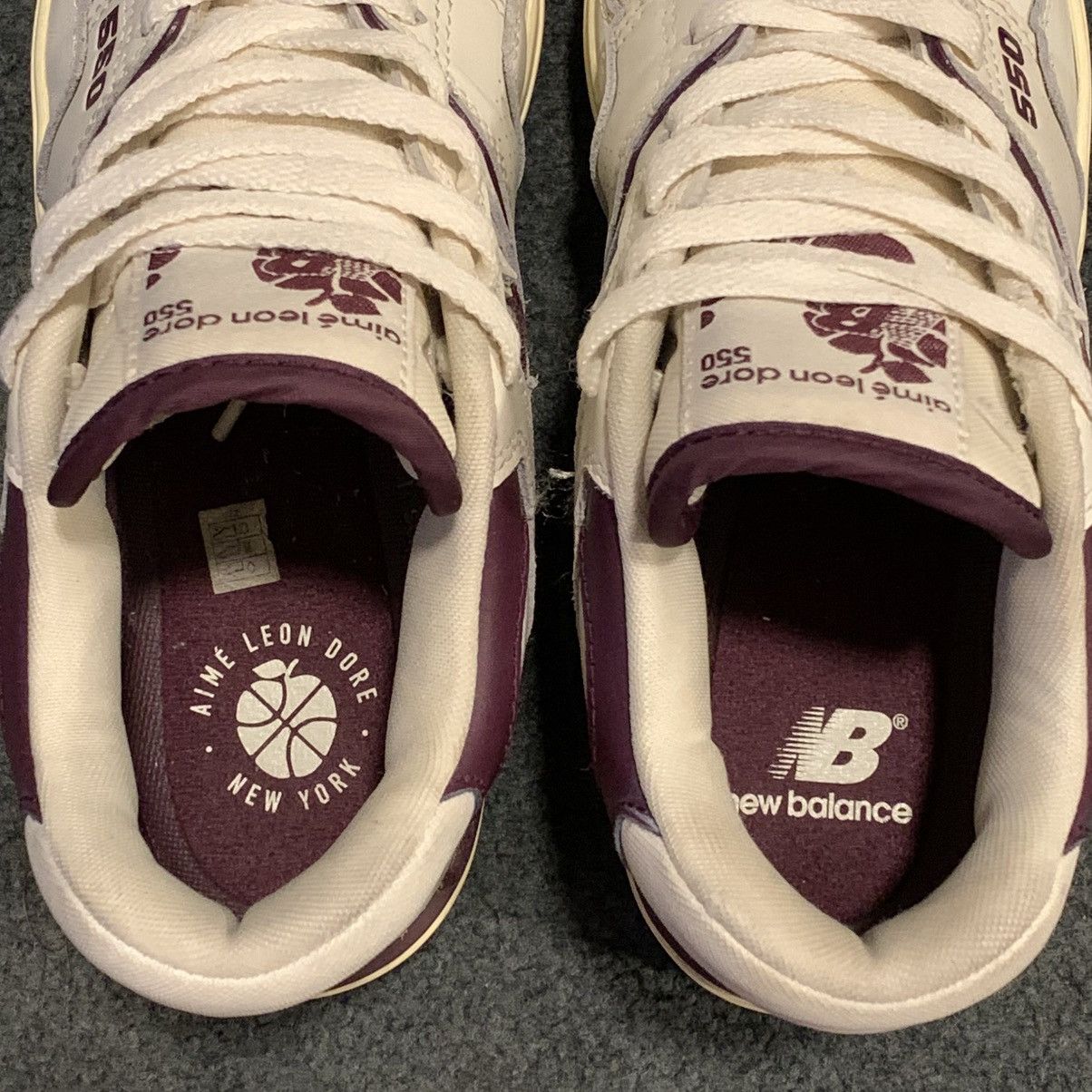 Aime Leon Dore × New Balance Aimé Leon Dore x New Balance 550 ‘Purple’ (BB550AR1) Size US 7 / IT 37 - 4 Thumbnail
