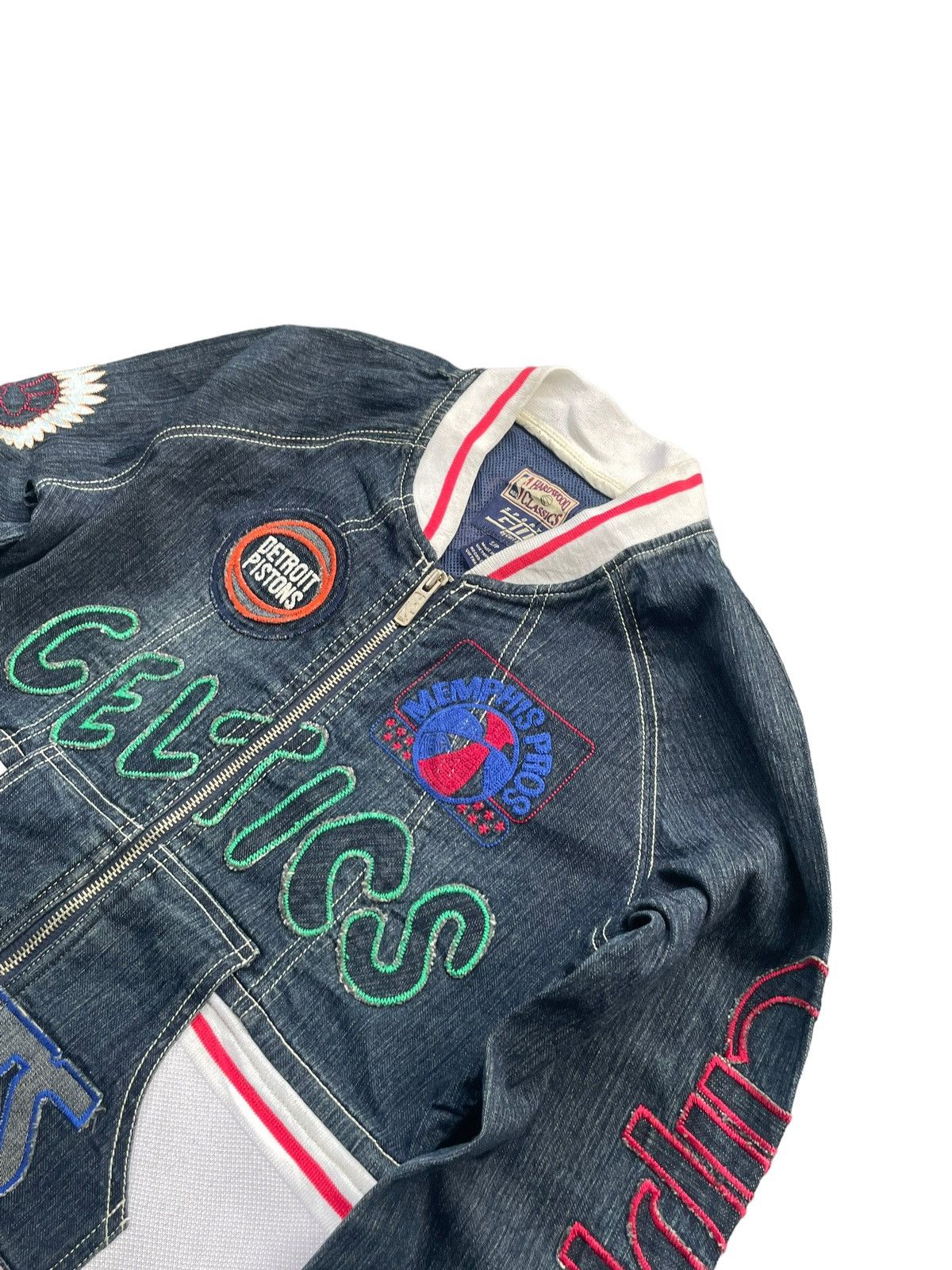 NBA Hardwood Classics NBA Denim Jacket Size S / US 4 / IT 40 - 2 Thumbnail