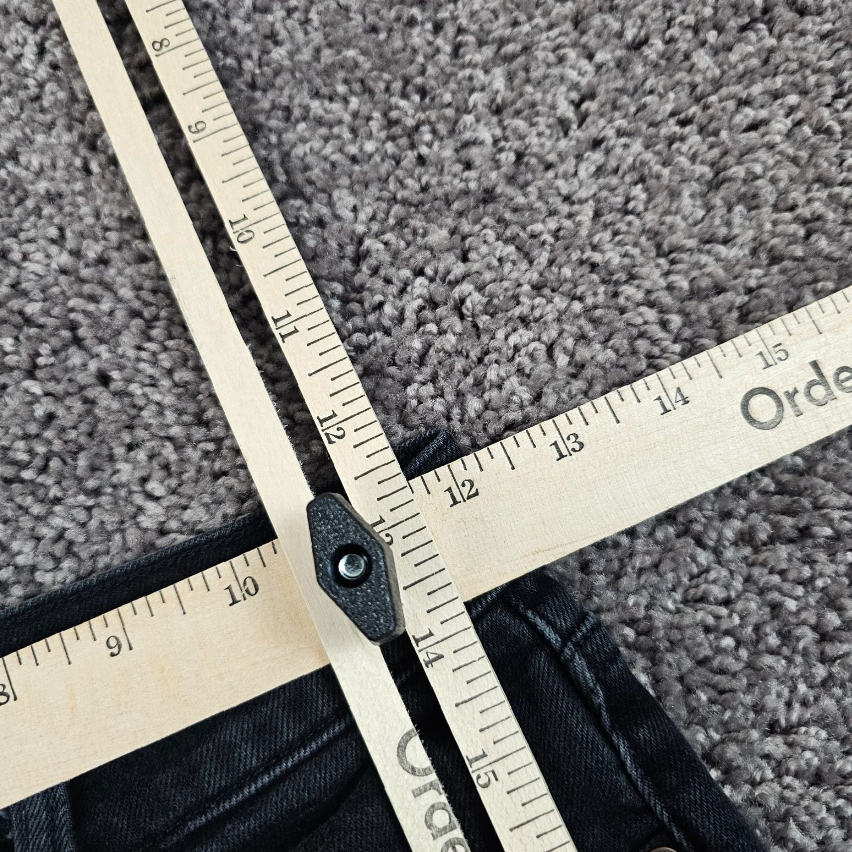 Vintage Denim Forum Jeans Women 26 Black High Rise Slim Ankle Fray Stretch 24x26 Size 24" / US 00 / IT 34 - 5 Thumbnail