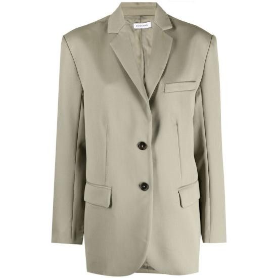 Anine Bing ANINE BING Women Suit Jackets A 01 7073 250 GREEN Size L / US 10 / IT 46 - 1 Thumbnail