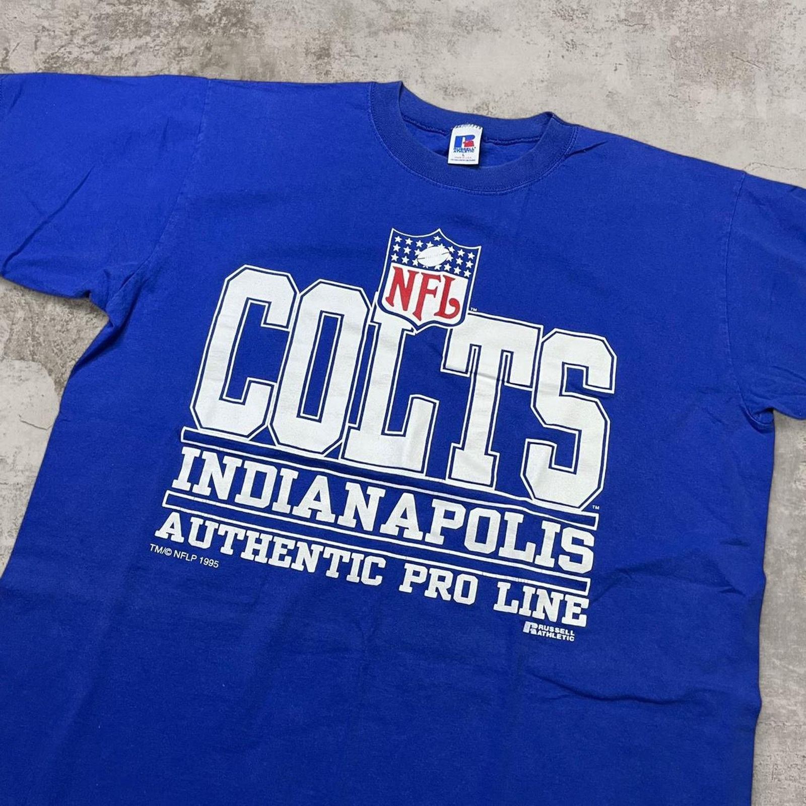 NFL 1995 Russel Athletic blue Indianapolis Colts NFL tee size L Size US L / EU 52-54 / 3 - 1 Thumbnail