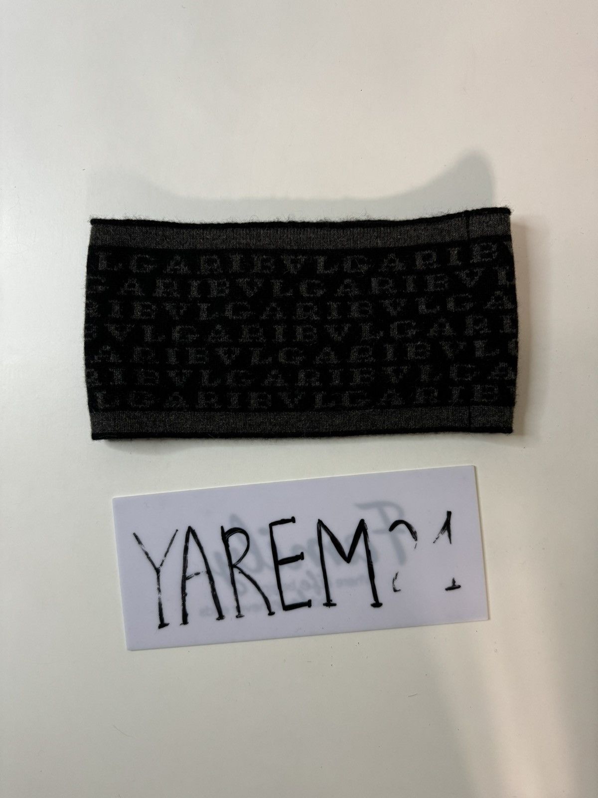 Bvlgari Bvlgari Cashmere Logo Headband Size ONE SIZE - 2 Thumbnail