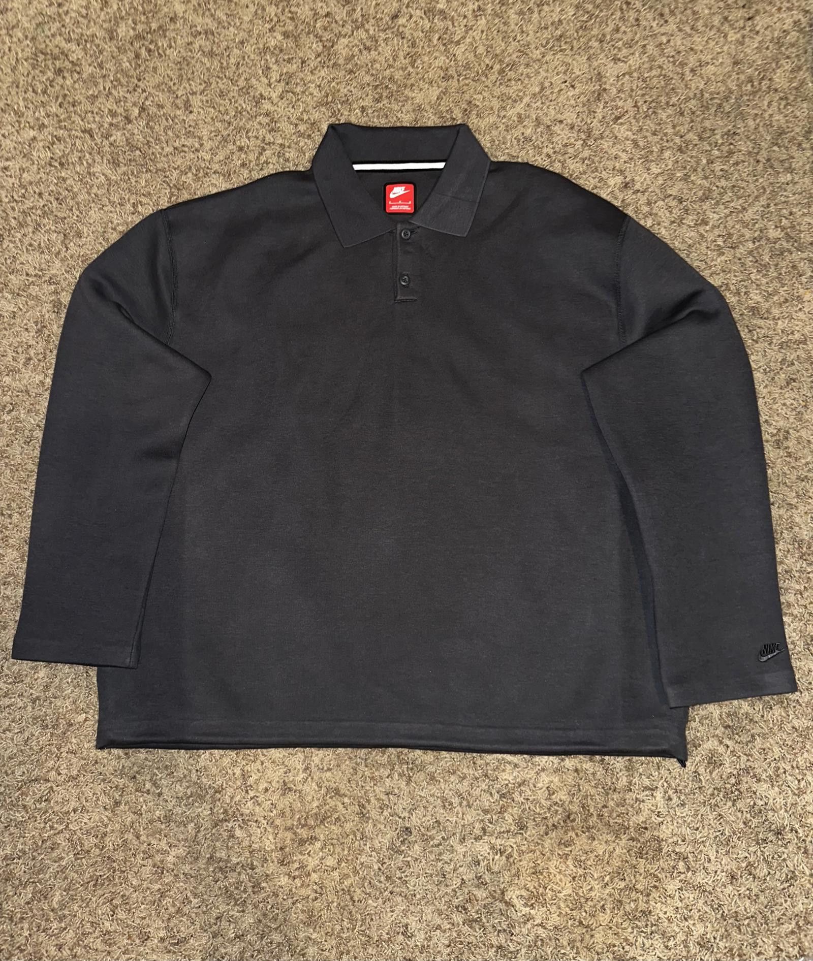 Nike Nike Men’s Tech Fleece Reimagined Anthracite Gray Polo Size US M / EU 48-50 / 2 - 1 Thumbnail