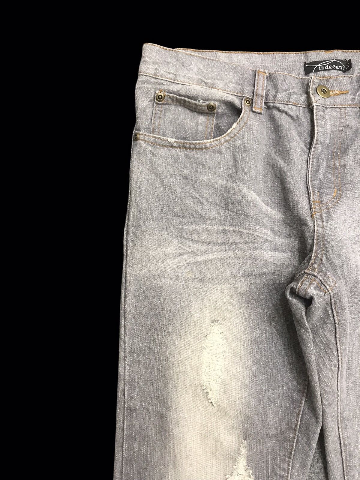 Japanese Brand 💥FLARE💥ARCHIVAL indecent Flare Distressed Denim F197 Size US 32 / EU 48 - 4 Thumbnail