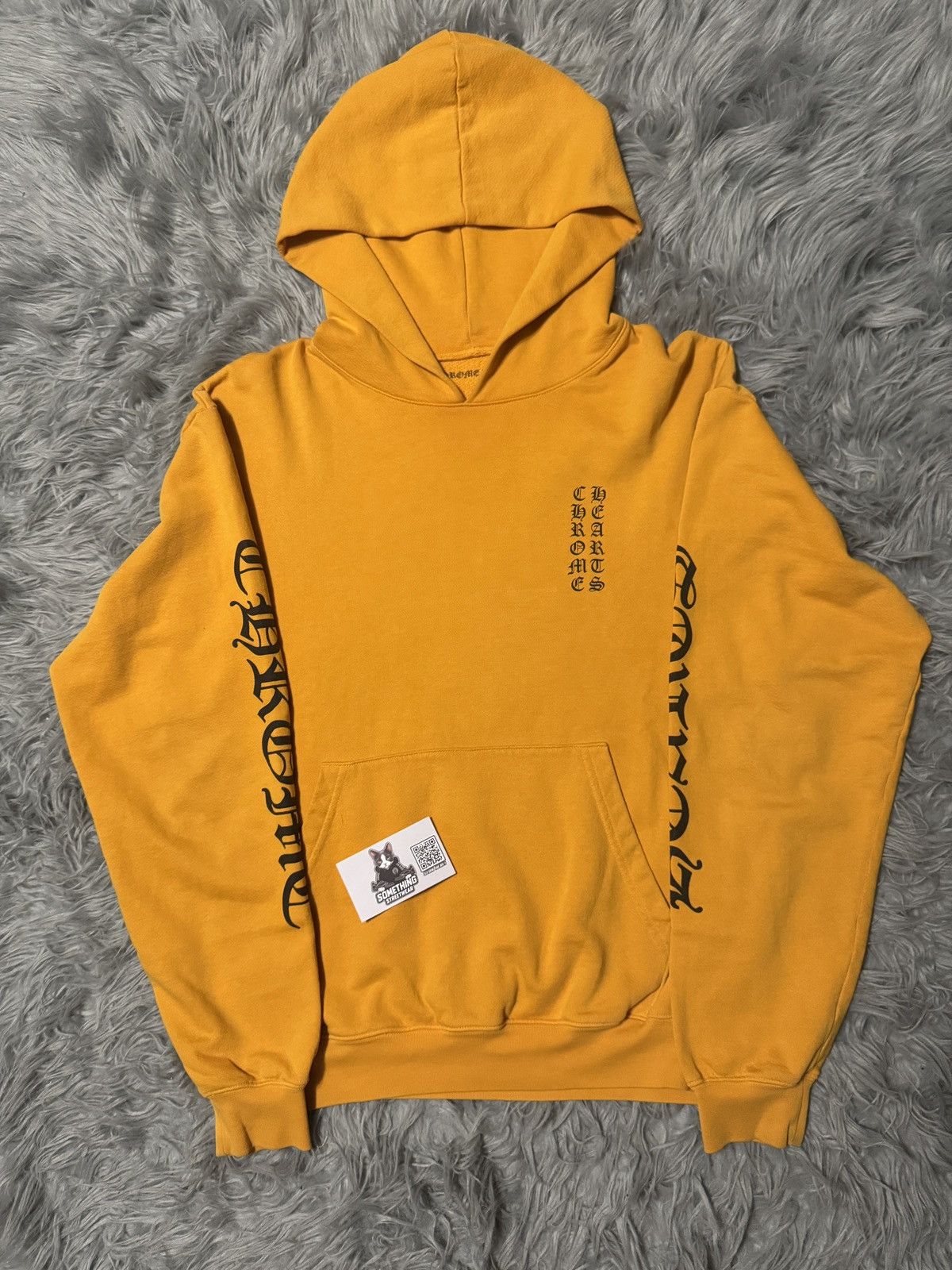 Chrome Hearts Chrome Hearts Mustard Script Hoodie | Grailed
