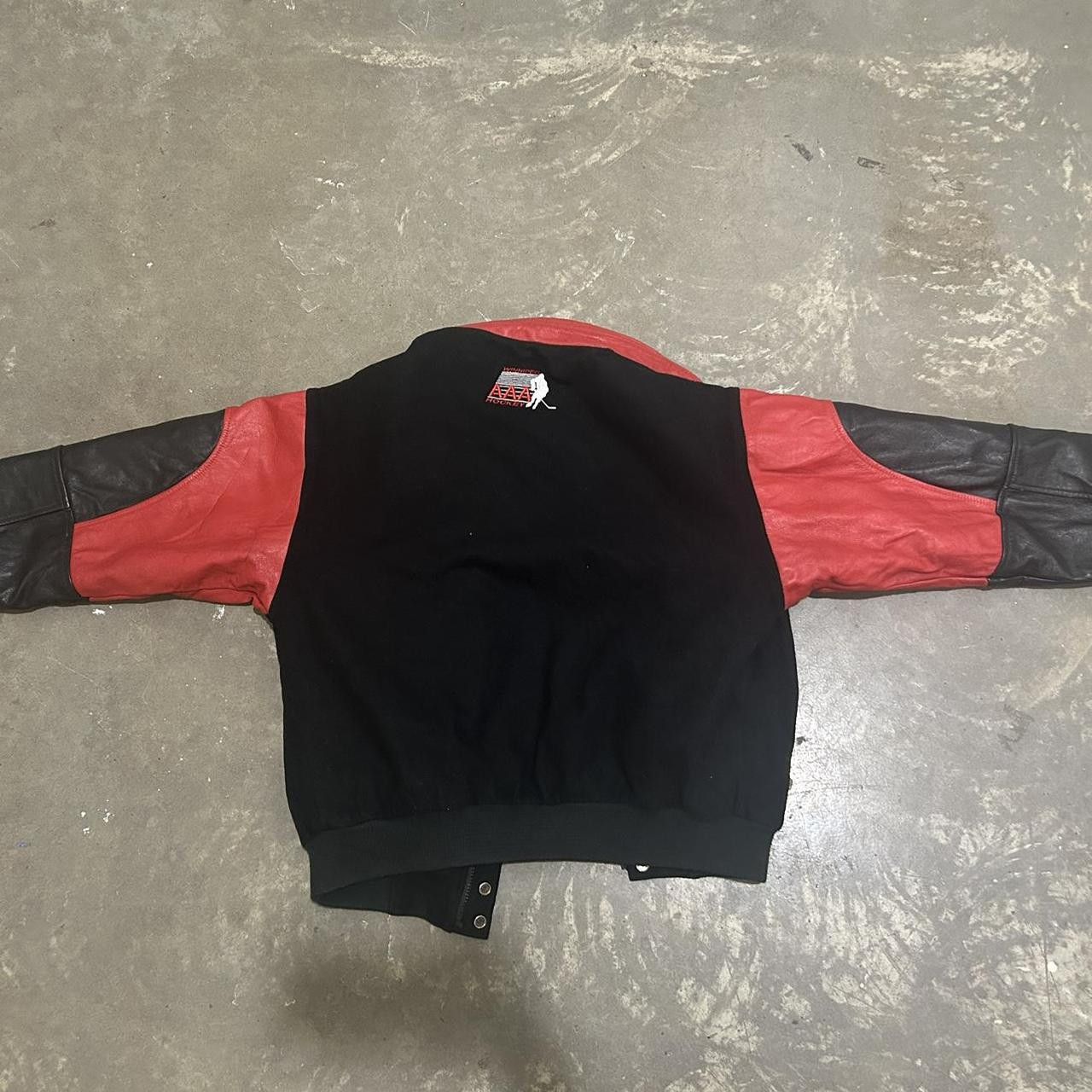 Vintage Red and Black Hockey Jacket