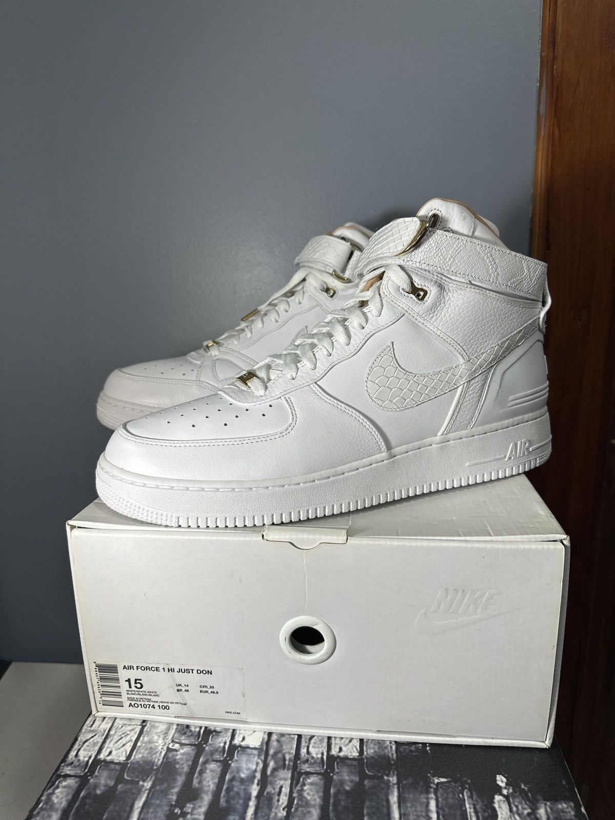Just Don × Nike Nike AF1 HI Just don Size US 15 / EU 48 - 7 Thumbnail