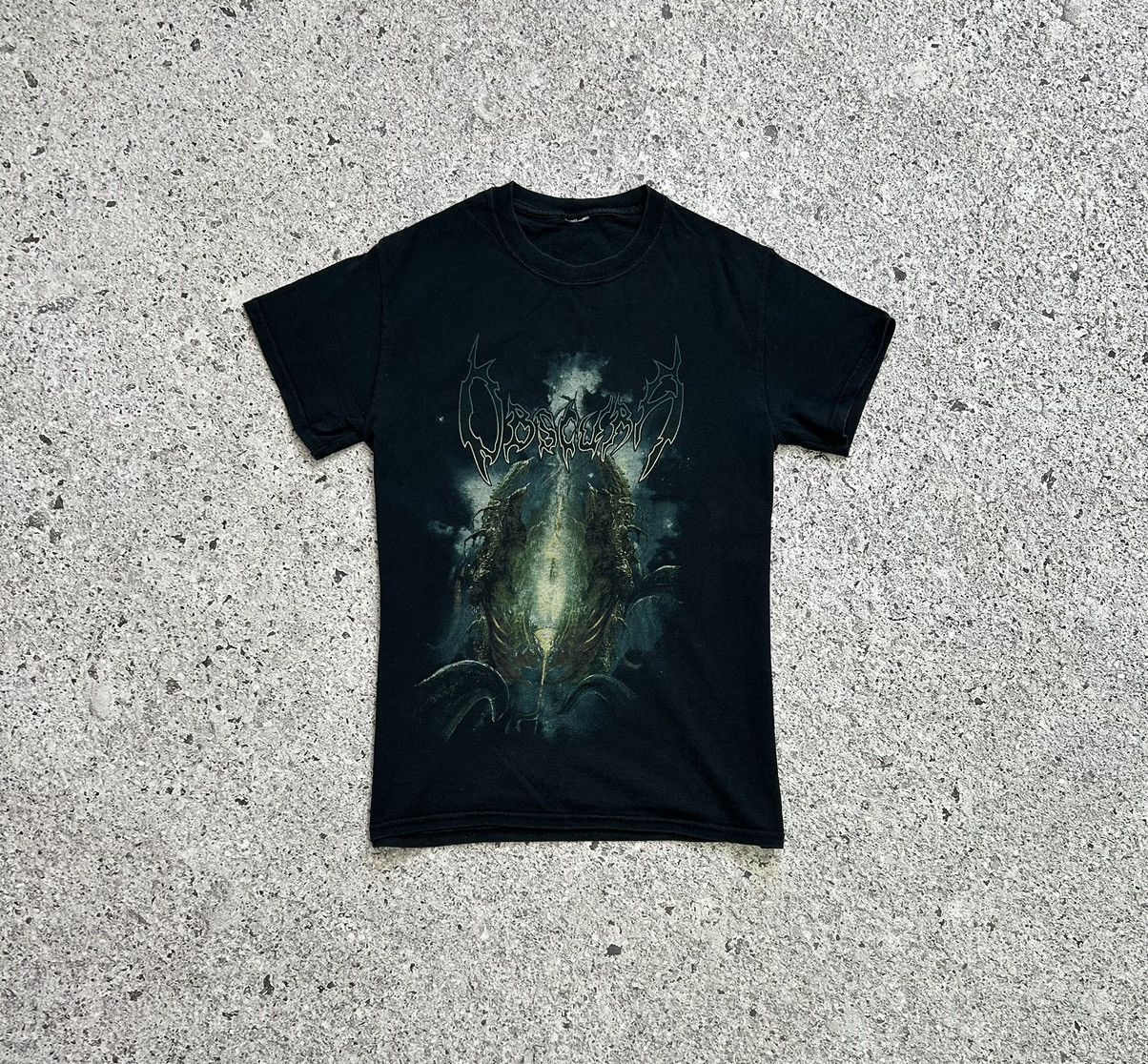 Band Tees × Vintage Vintage 2000’s Obscura Rock Band Retro T-Shirt Y2K Hype Size US S / EU 44-46 / 1 - 3 Thumbnail