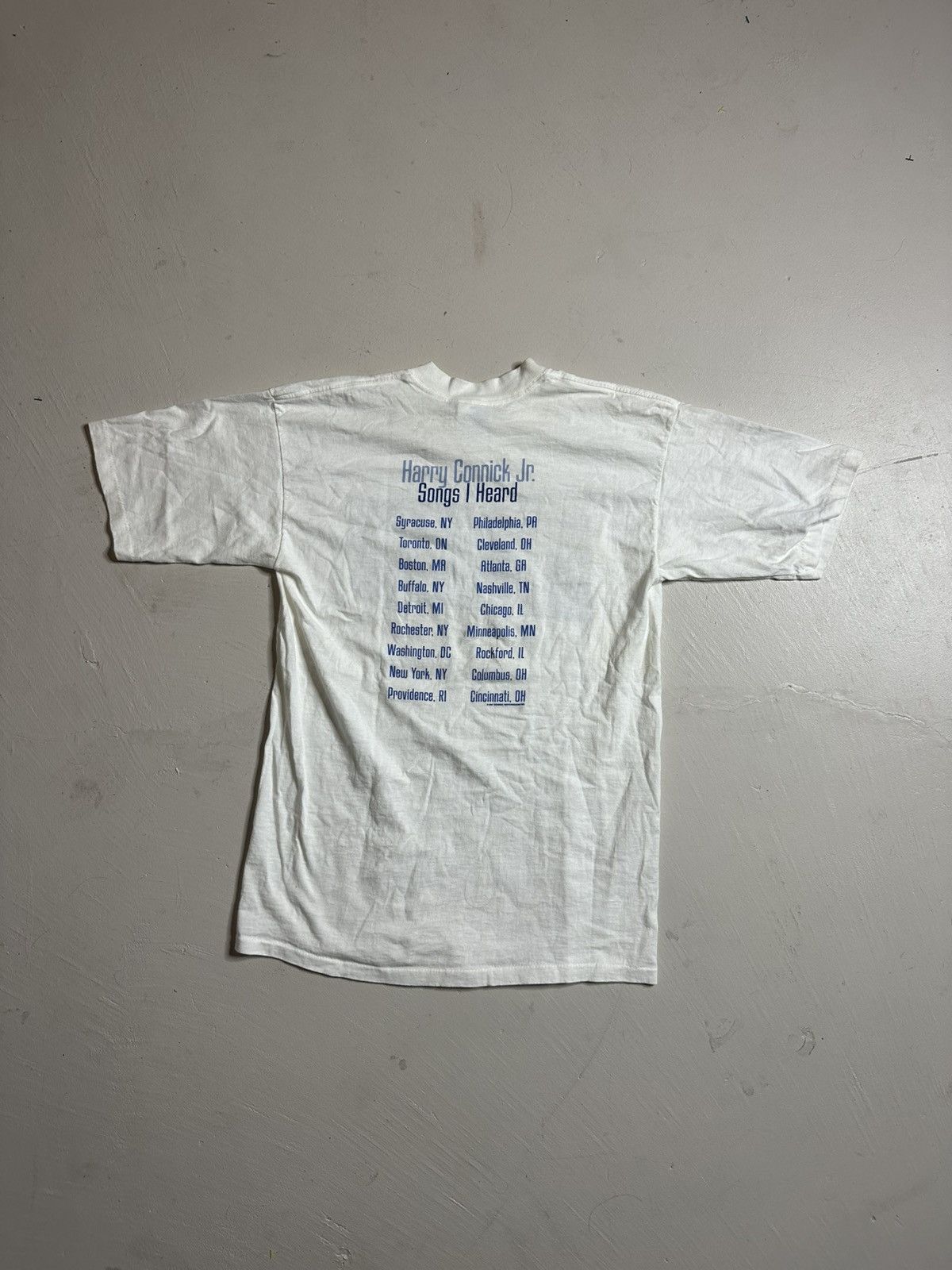 Vintage Vintage 2001 Harry Connick Jr. Tour Heavyweight Tee Shirt Size US M / EU 48-50 / 2 - 7 Thumbnail