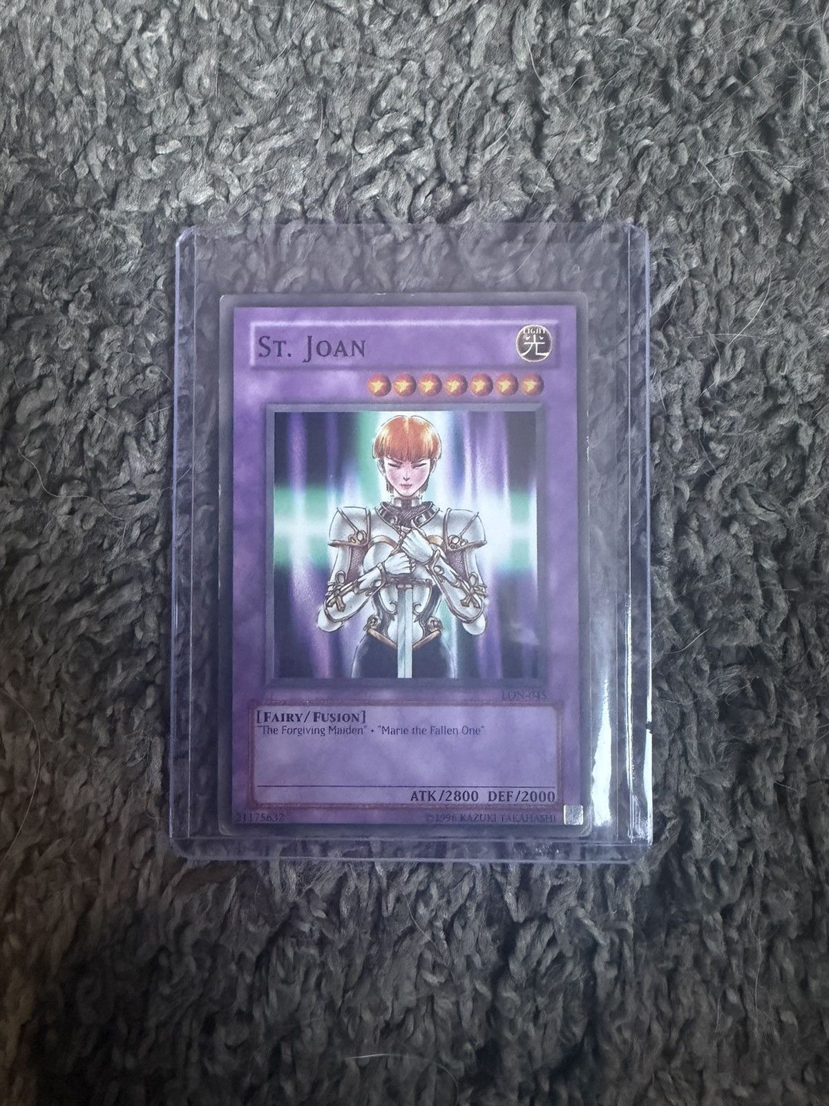 Vintage 1996 Konami Yu-Gi-Oh! St. Joan Card Size ONE SIZE - 1 Thumbnail