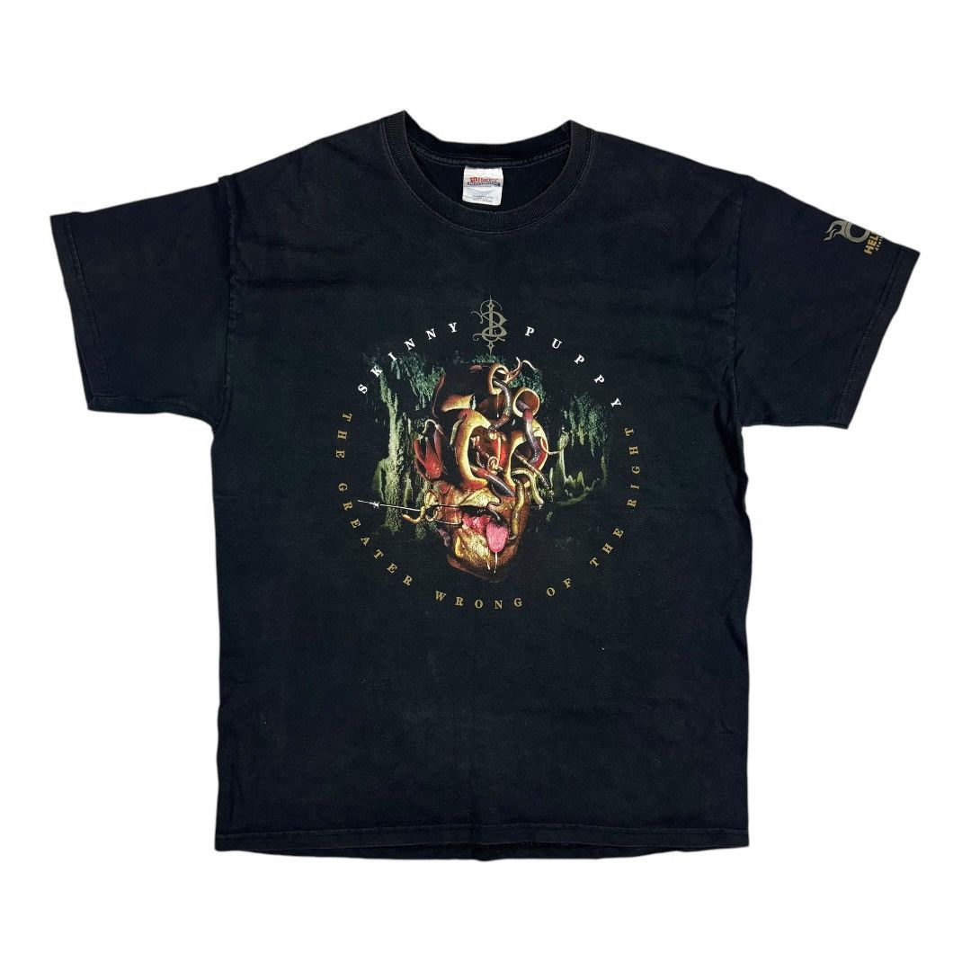 Band Tees Skinny puppy - Greater wrong of the right Tour 2004 Size US L / EU 52-54 / 3 - 1 Thumbnail