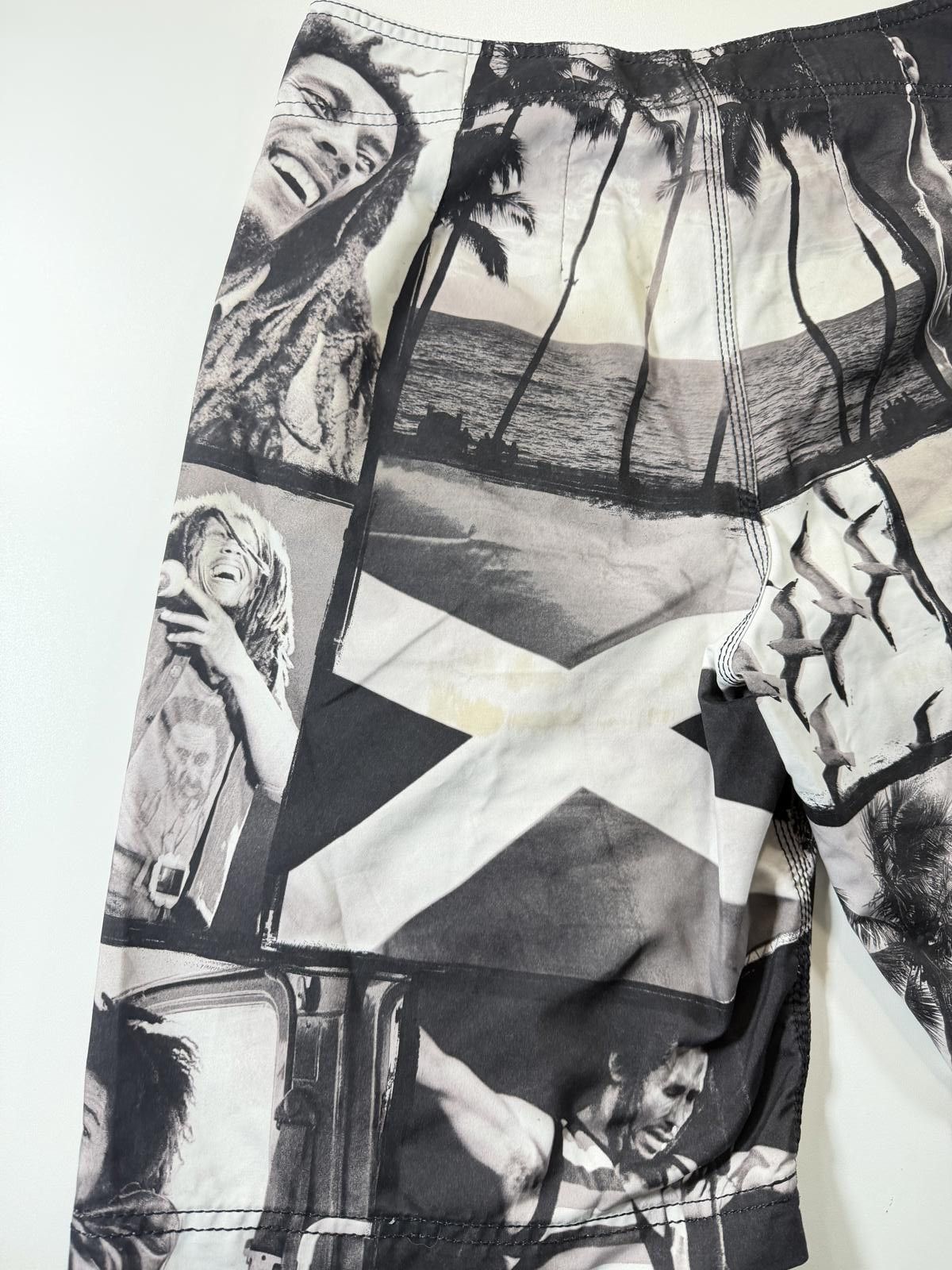 Billabong Billabong x Bob Marley Black and White Board Shorts M Size US 32 / EU 48 - 11 Thumbnail