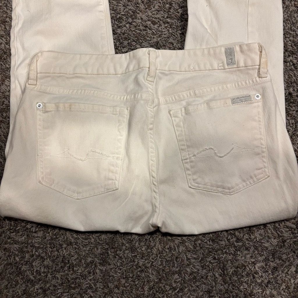 7 For All Mankind Women's 7 for All Mankind Cream Jeans Size 38" / US 16 / IT 52 - 1 Thumbnail