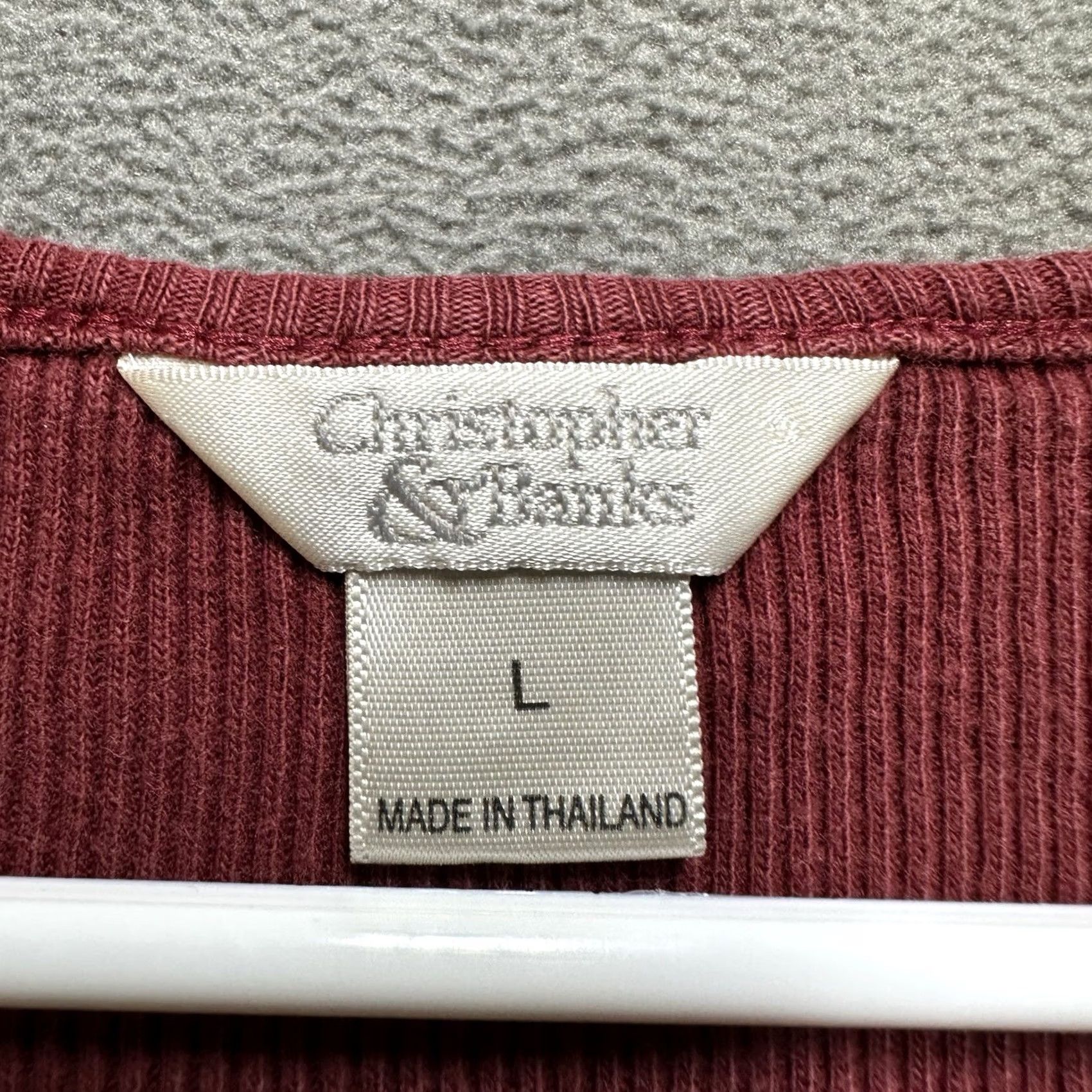 Vintage Christopher & Banks Tank Top Womens L Red Ribbed Sleeveless Scoop Neck Pullover Casual Basic Summer L Womens Tank Red Ribbed Sleeveless Scoop Neck Size L / US 10 / IT 46 - 5 Thumbnail