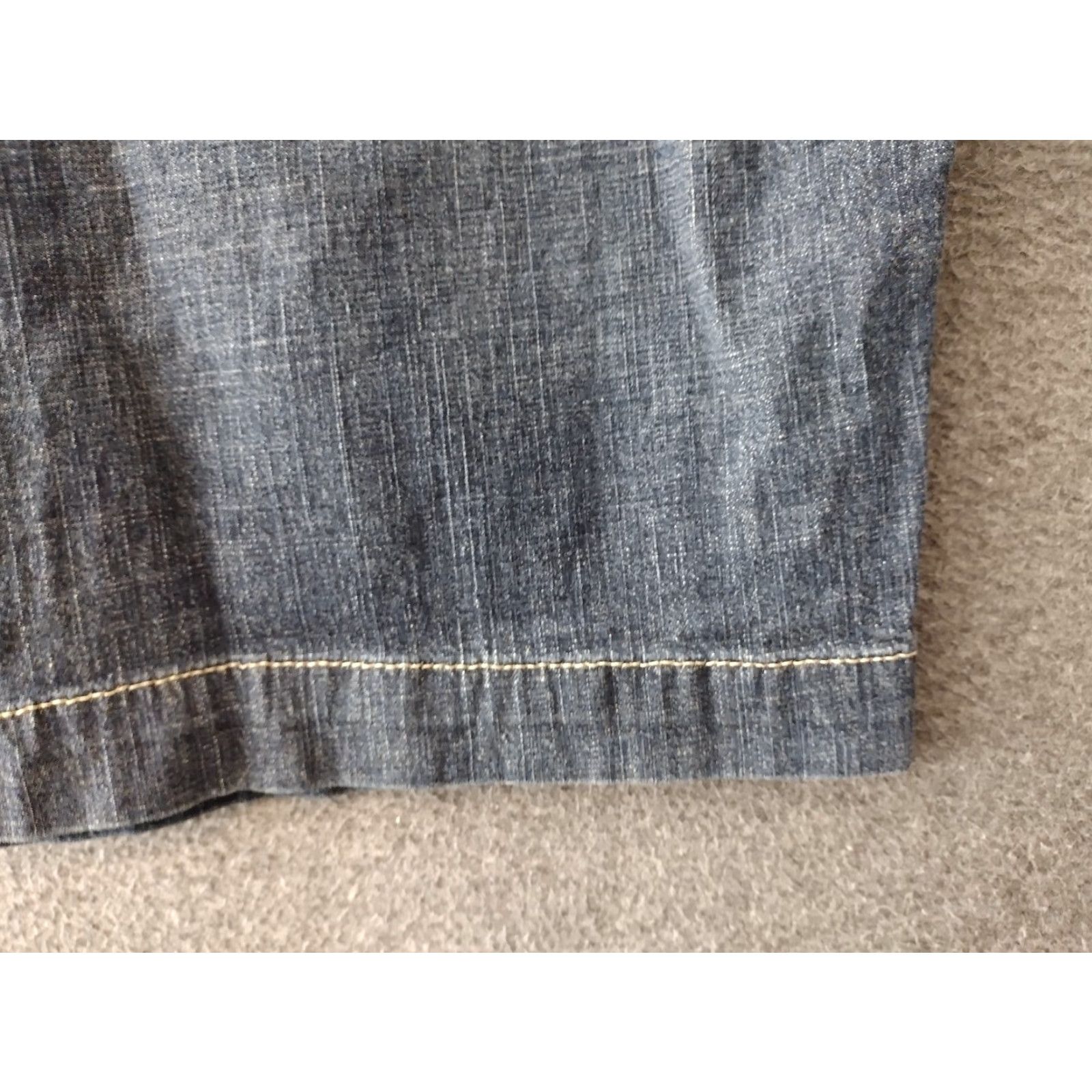 Doublet Sonoma Women's Bermuda Shorts Blue Denim 10 Stretch Double Button 4-Pocket Mid Rise Casual Beach Walking - Womens Size 32" / US 10 / IT 46 - 7 Thumbnail