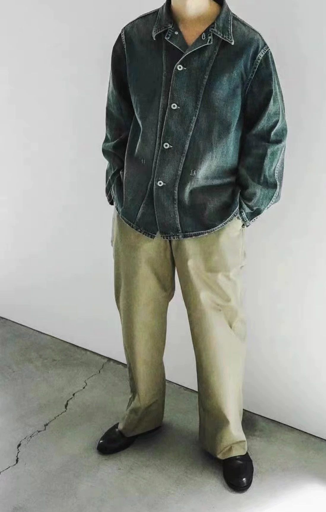 A.PRESSE A.PRESSE US ARMY Denim Jacket 24AW Japan Distressed Wash 4 Size US XL / EU 56 / 4 - 2 Thumbnail