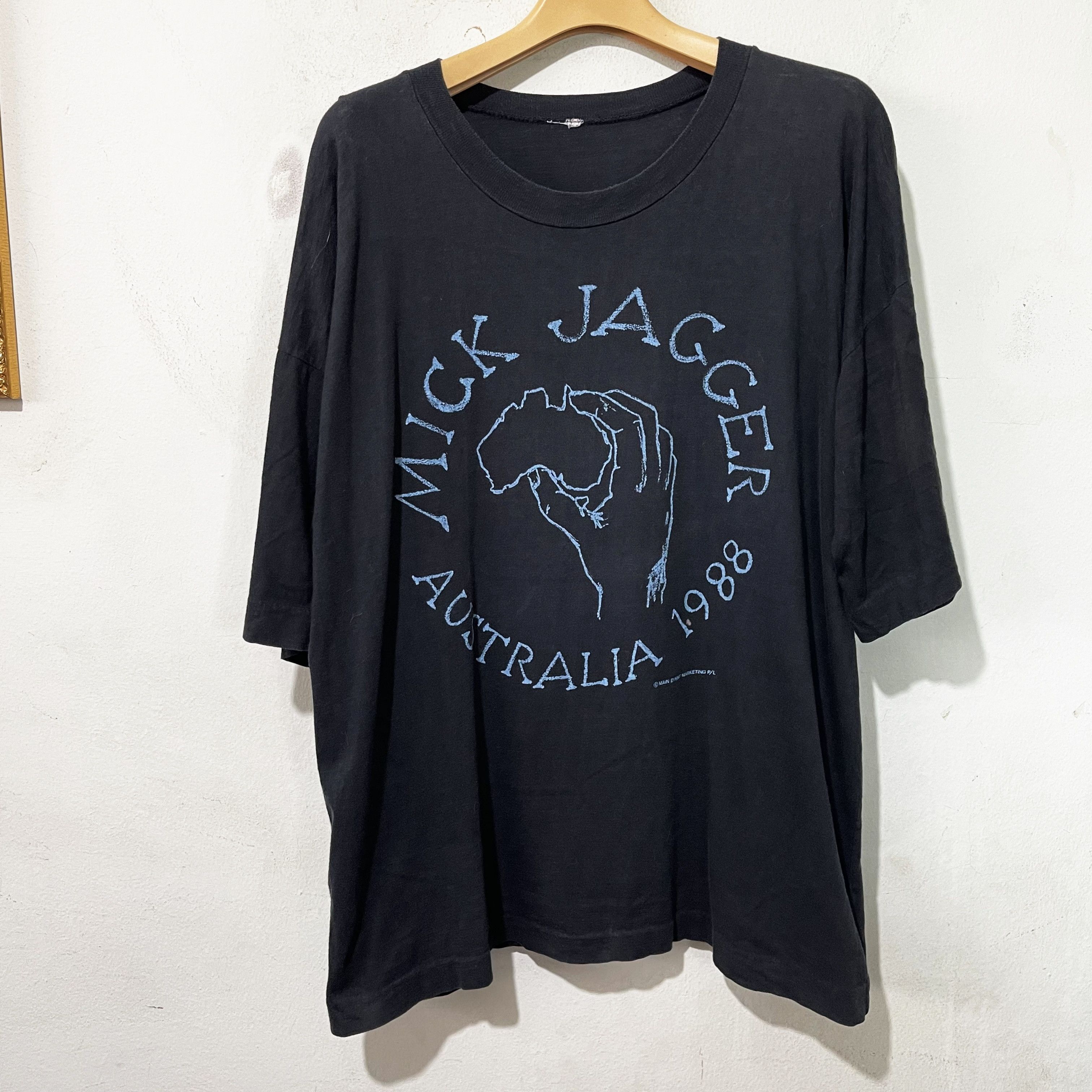 Vintage 1988 Mick Jagger Australia Tour Shirt