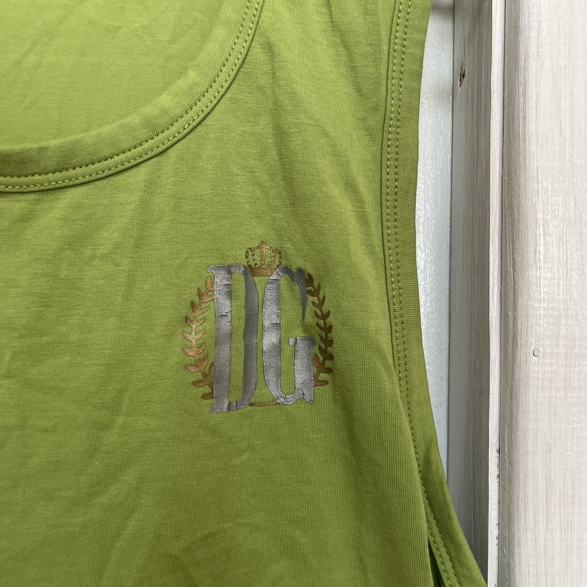 Japanese Brand × Vintage DOLCE GABANNA D&G green SLEEVELESS TANK TOP shirt tee Size US XL / EU 56 / 4 - 2 Thumbnail