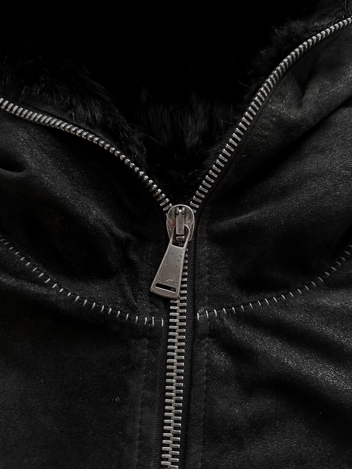 10sei0otto 10sei0otto Rabbit Fur Lamb Leather Gimp Scar Stitch Rider Size US S / EU 44-46 / 1 - 7 Thumbnail