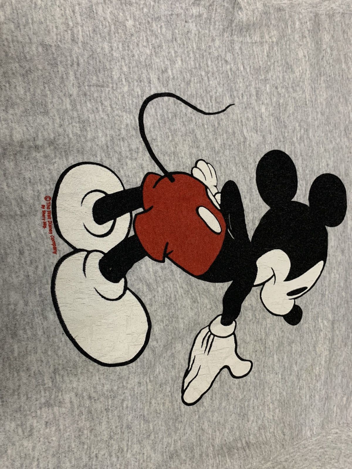 Disney 90s MICKEY MOUSE SWEATSHIRT MIRROR PRINT RARE Size US L / EU 52-54 / 3 - 8 Thumbnail