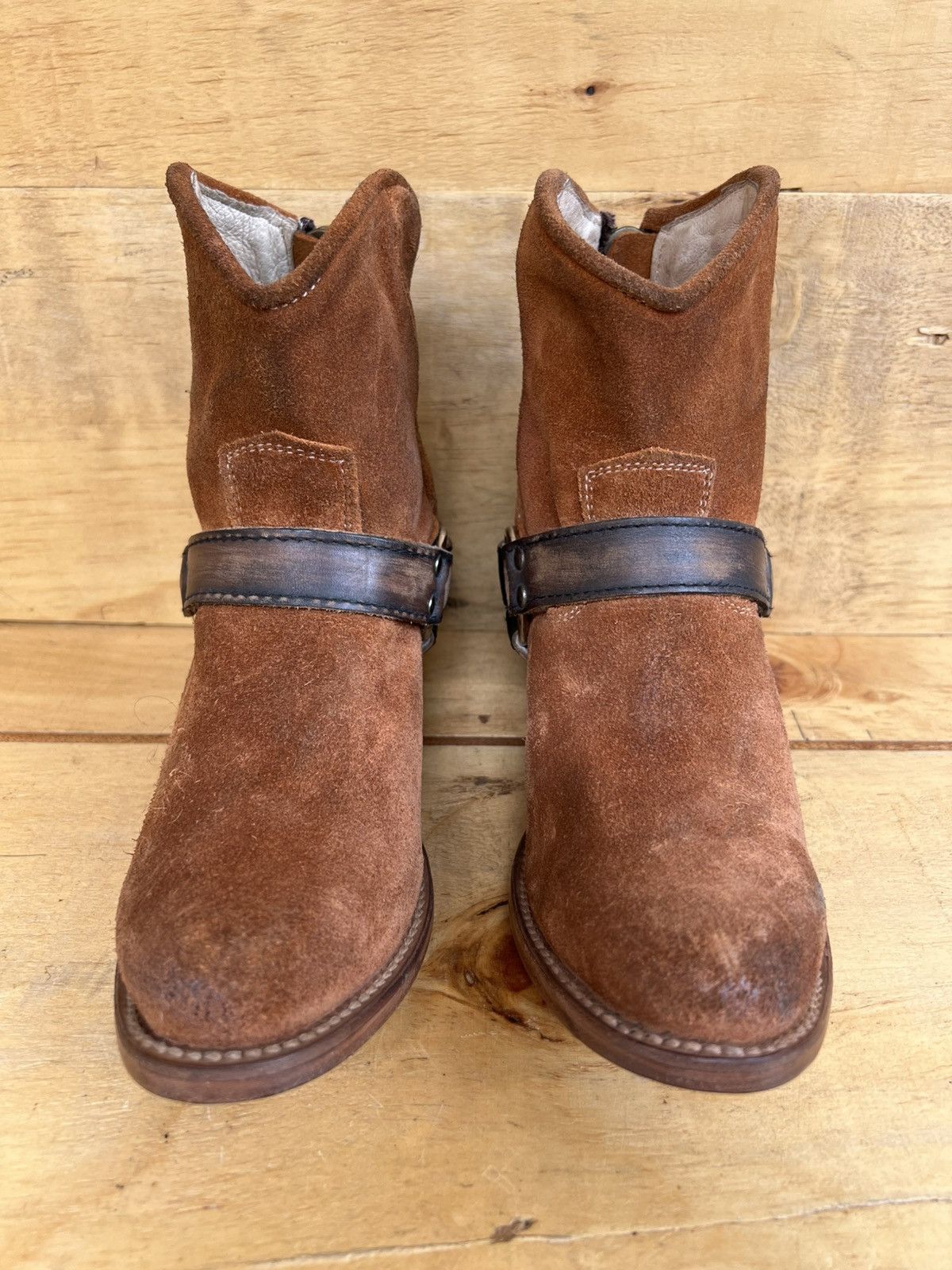 FREEBIRD Freebird By Steven SPIRIT Brown Leather Suede Western Boots Size US 6 / IT 36 - 2 Thumbnail