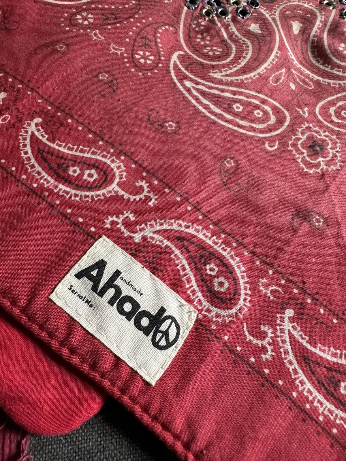Handmade Custom Made Distressed Boro Paisley Masked Bandana Size ONE SIZE - 15 Thumbnail