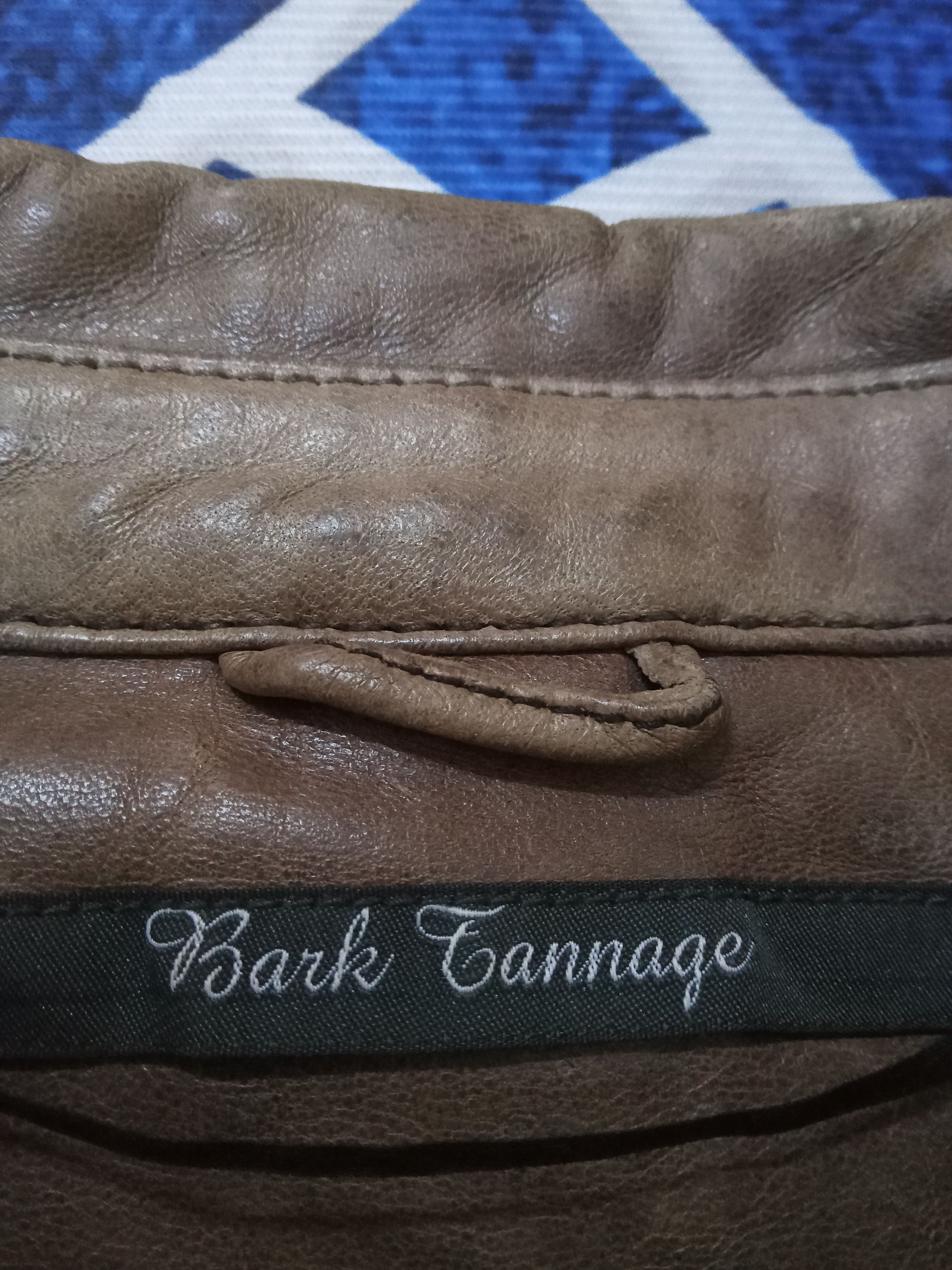 Japanese Brand Bark Tannage Leather Jacket Size S / US 4 / IT 40 - 3 Thumbnail