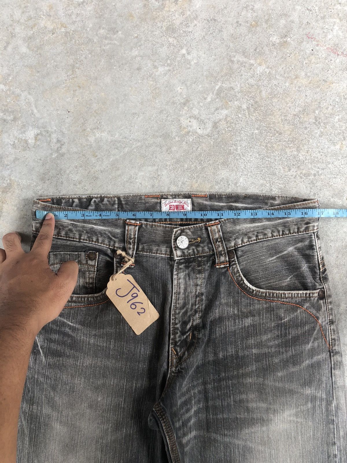 Edwin Japanese Edwin Exclusive Distressed Jeans Size US 33 - 18 Thumbnail