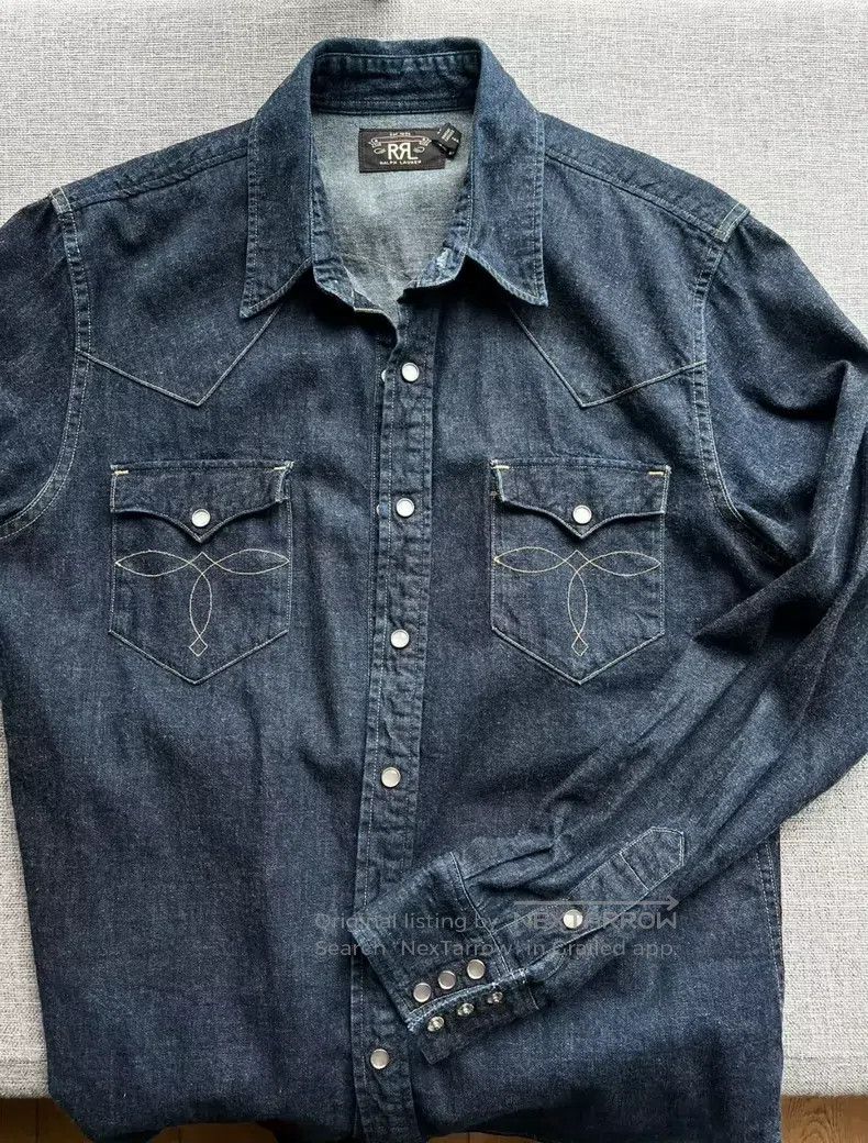 RRL Ralph Lauren RRL Ralph Lauren American vintage Americana khaki denim sh Size US S / EU 44-46 / 1 - 1 Thumbnail