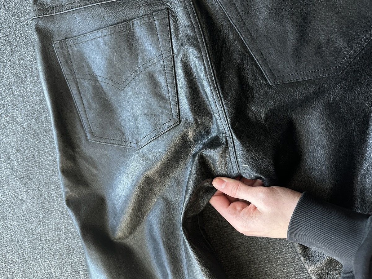 Leather 🚨GRAIL LEATHER PANTS RACING VNTG Cowboy Biker Leather Pants Size US 30 / EU 46 - 19 Thumbnail