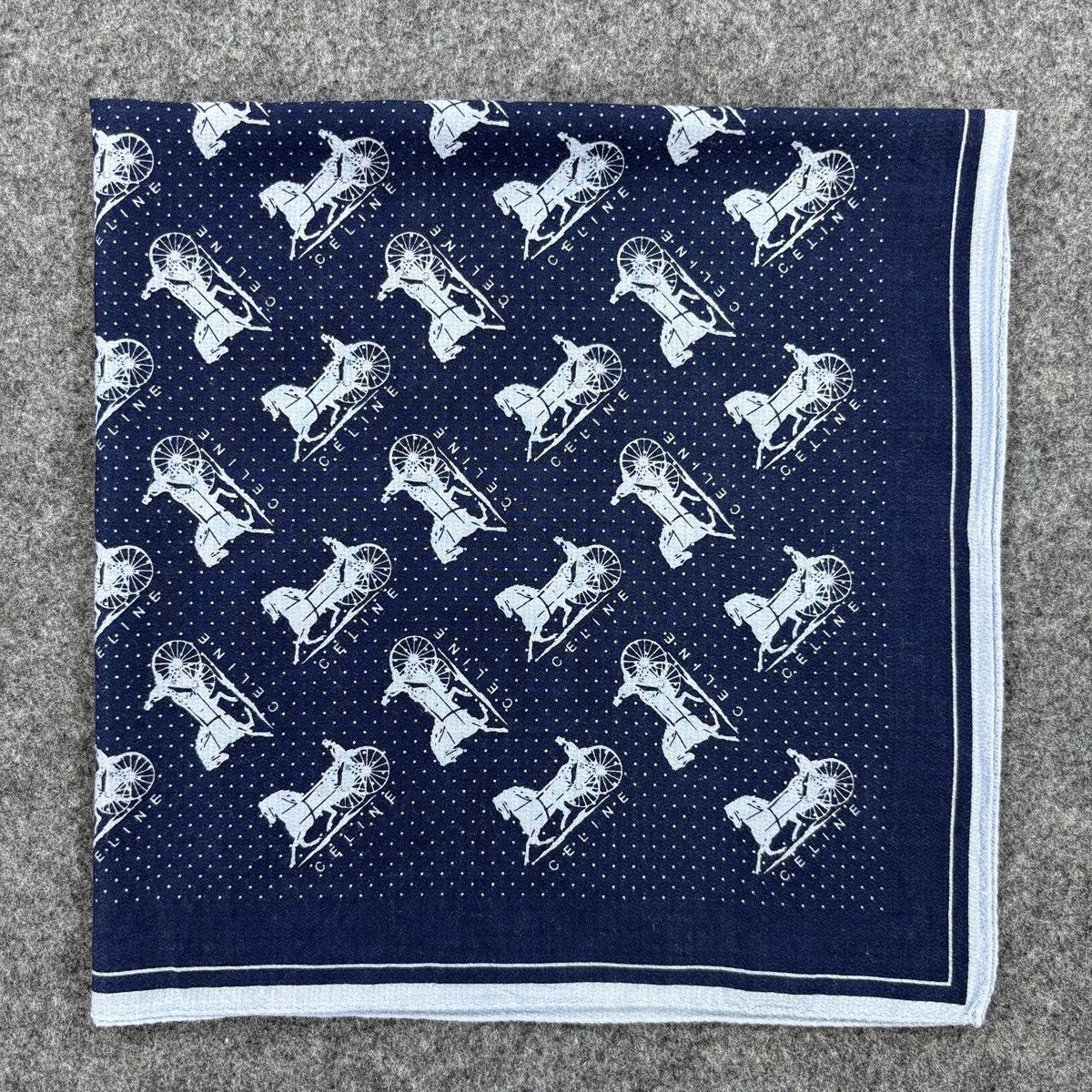 Vintage Celine Handkerchief # E061 # Bandana # Neckerchief Size ONE SIZE - 2 Thumbnail