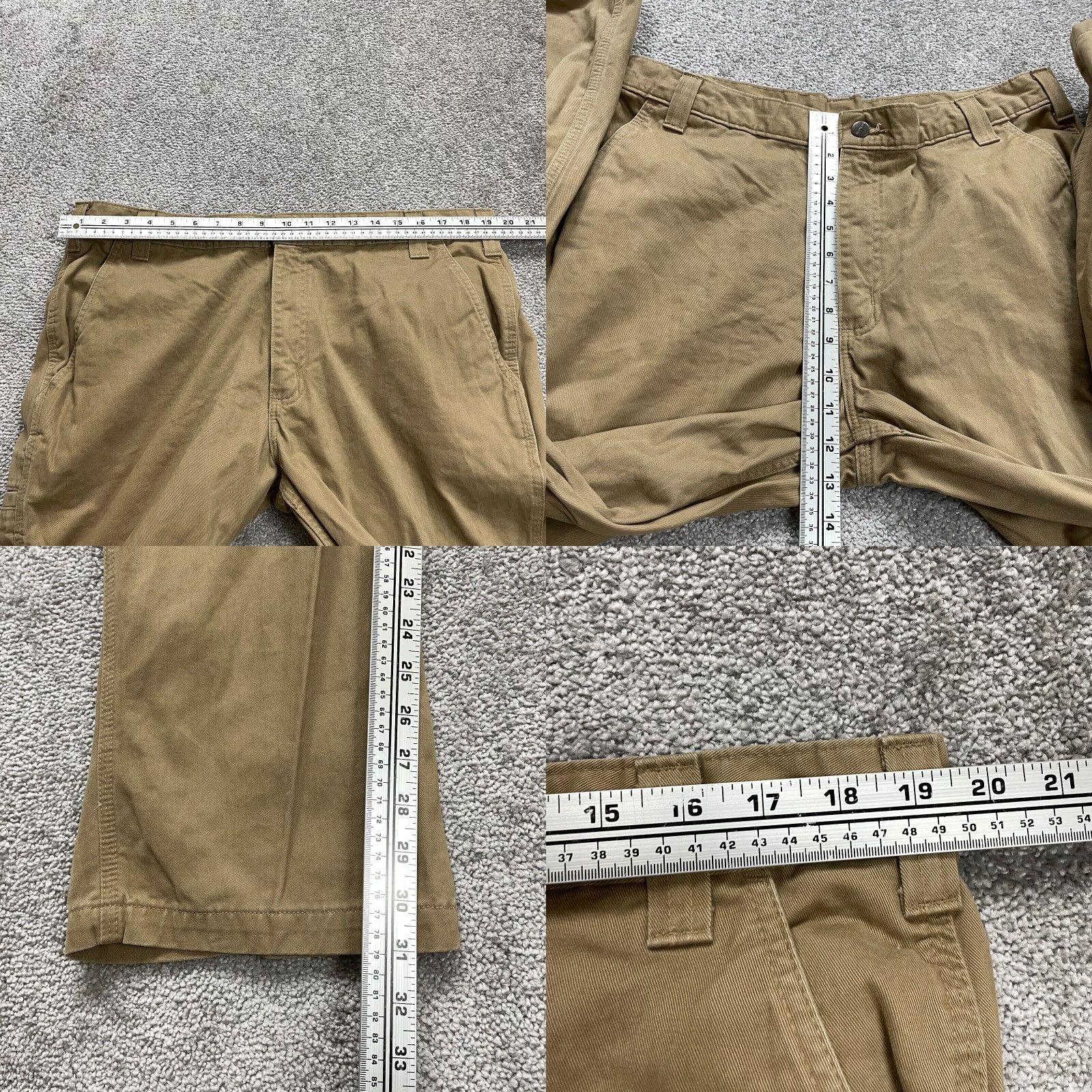 Carhartt VINTAGE Carhartt Relaxed Fit Carpenter Pants Men 39x31 Brown Cotton Workwear Size US 39 - 8 Thumbnail