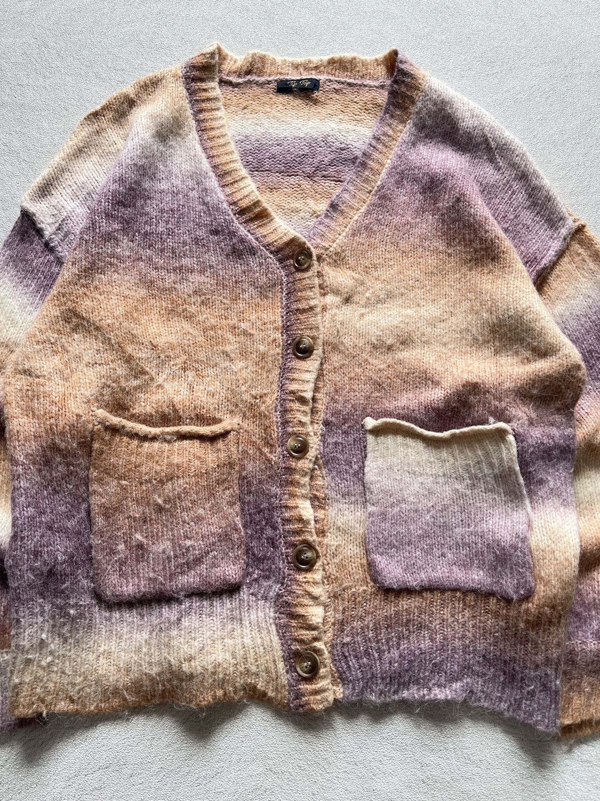 Issey Miyake TOP TIP GRADIENT SOFT WOOL CARDIGAN KNITWEAR Size US XL / EU 56 / 4 - 2 Thumbnail