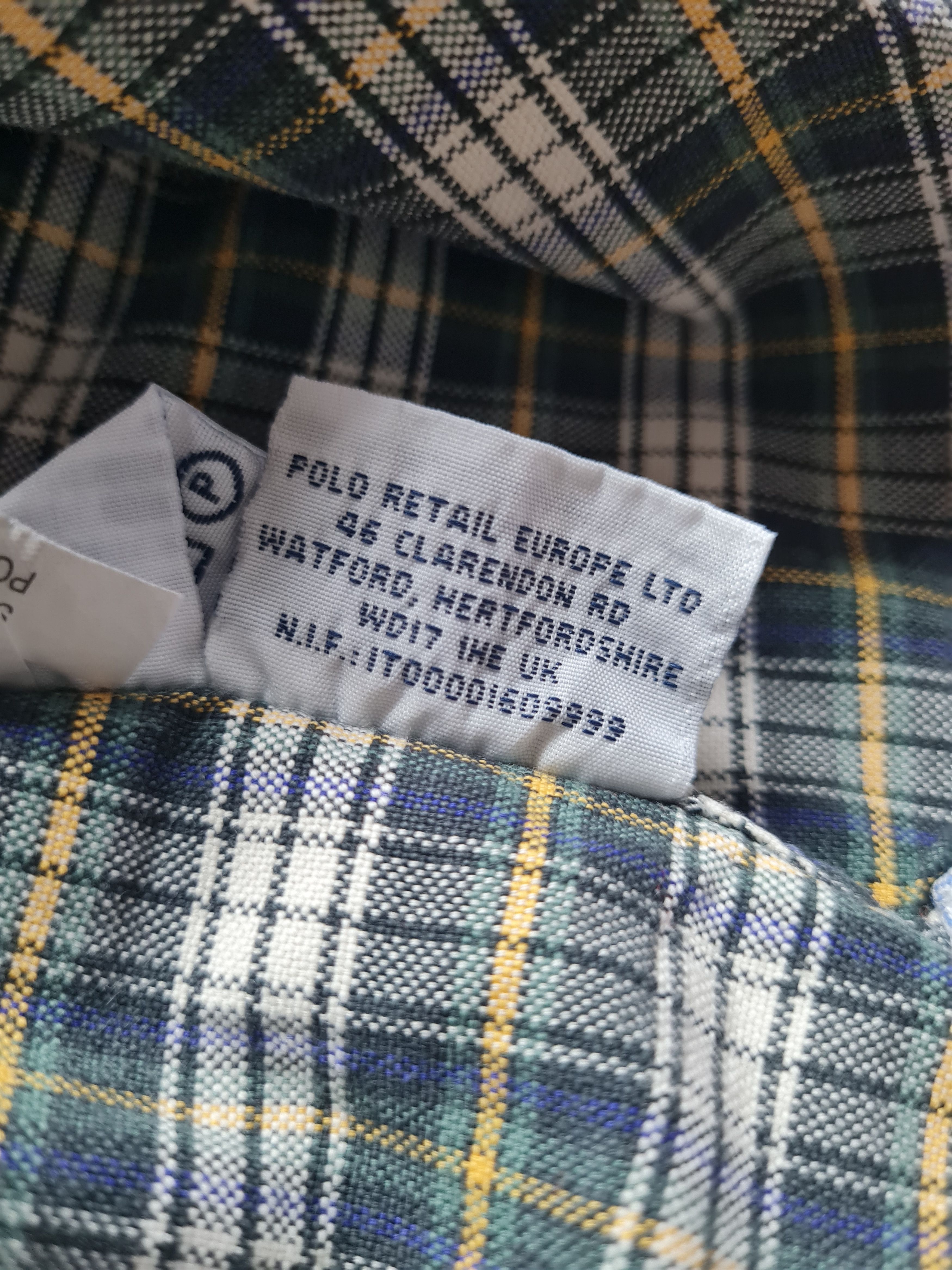 Polo Ralph Lauren Ralph Lauren Green Tartan Button Down Custom Fit Vintage L Size US L / EU 52-54 / 3 - 15 Thumbnail