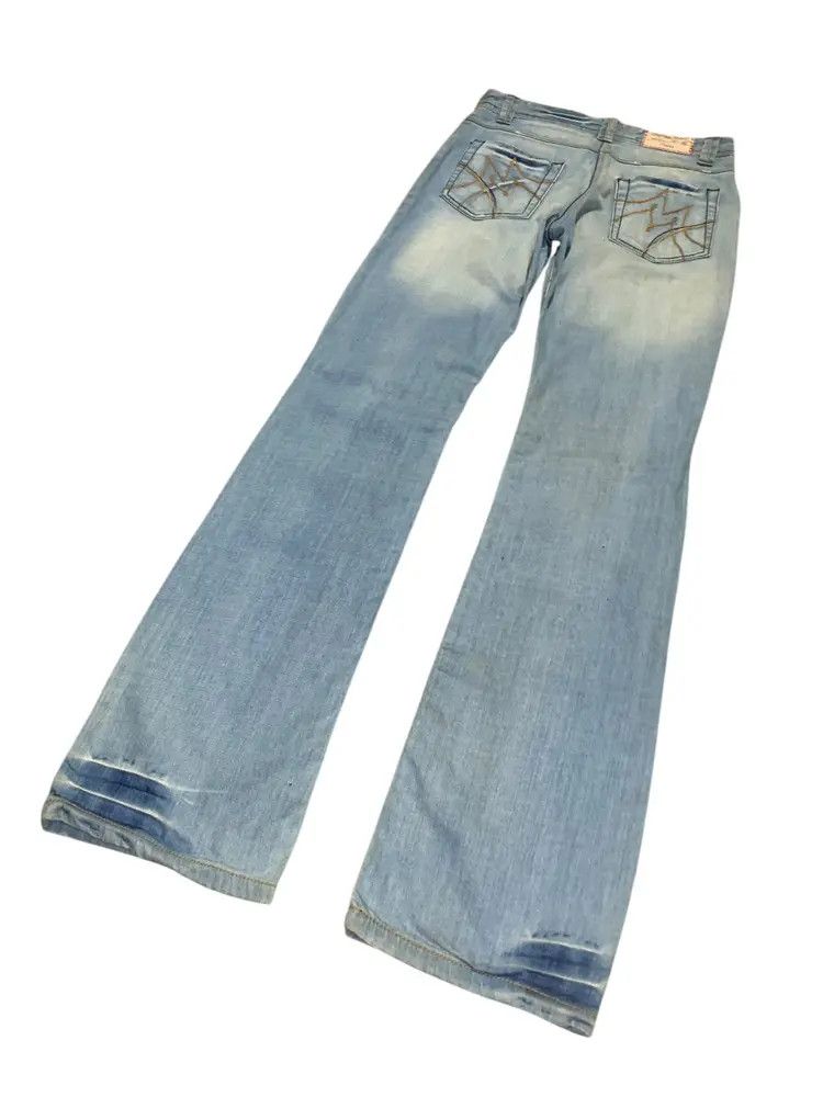 Morgan Homme 2000s Morgan De Toi flared washed blue jeans Size US 30 / EU 46 - 10 Thumbnail
