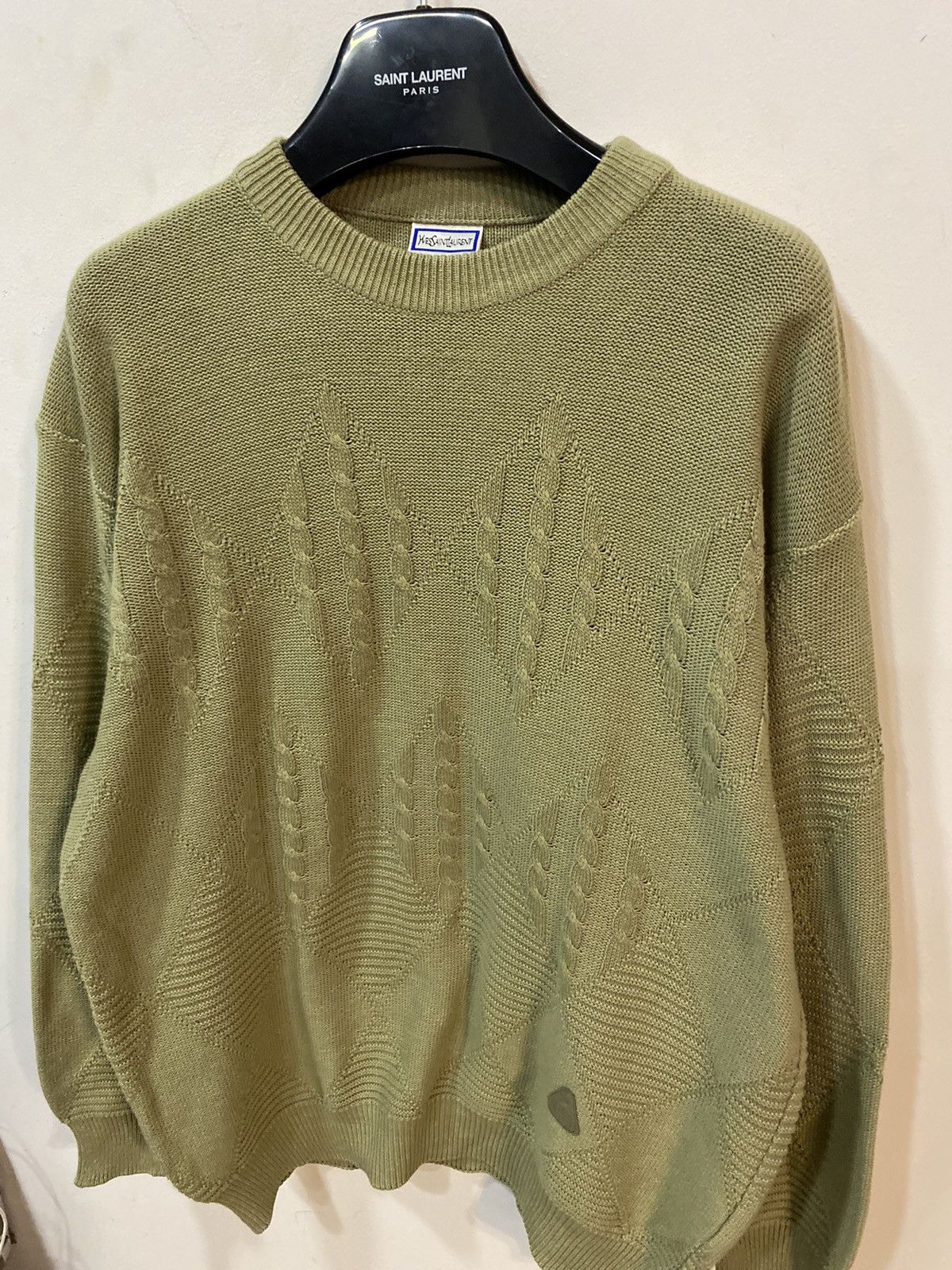 Yves Saint Laurent Beige 90s YSL Sweater Knitted Size US L / EU 52-54 / 3 - 17 Thumbnail