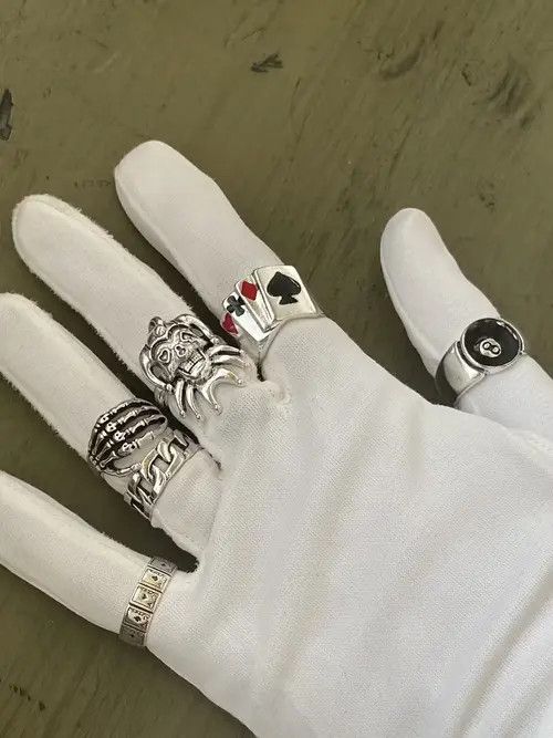 Jewelry × Vintage Ace Punk Ring Combo Size ONE SIZE - 2 Thumbnail