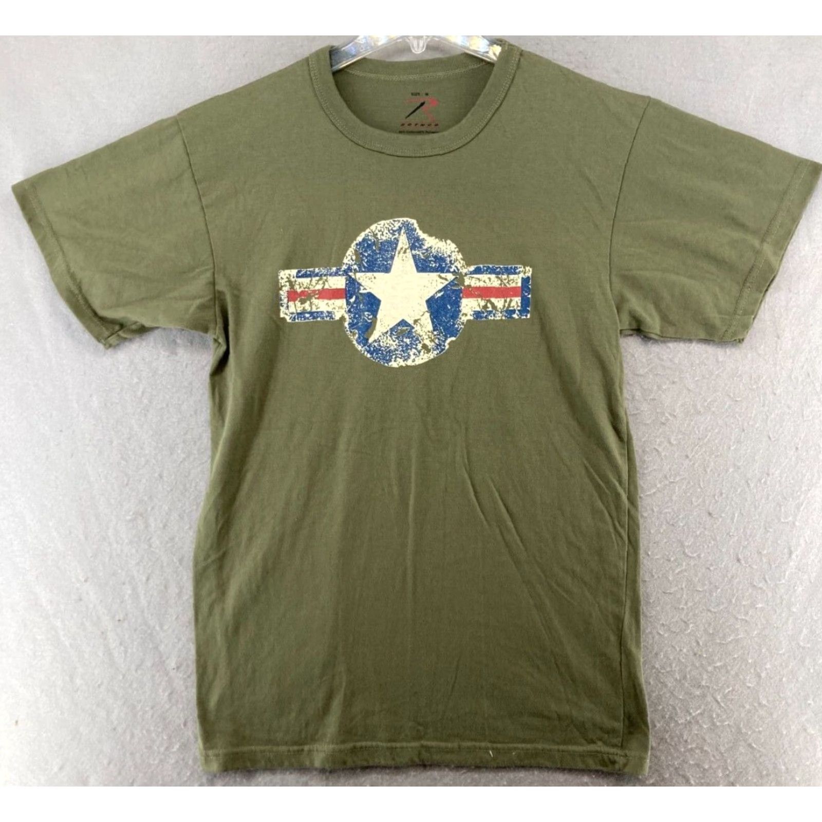 Rothco Rothco Mens TShirt M Green Army Marines Jersey Crew Neck Short Sleeve Cotton Polyester Size US M / EU 48-50 / 2 - 2 Thumbnail