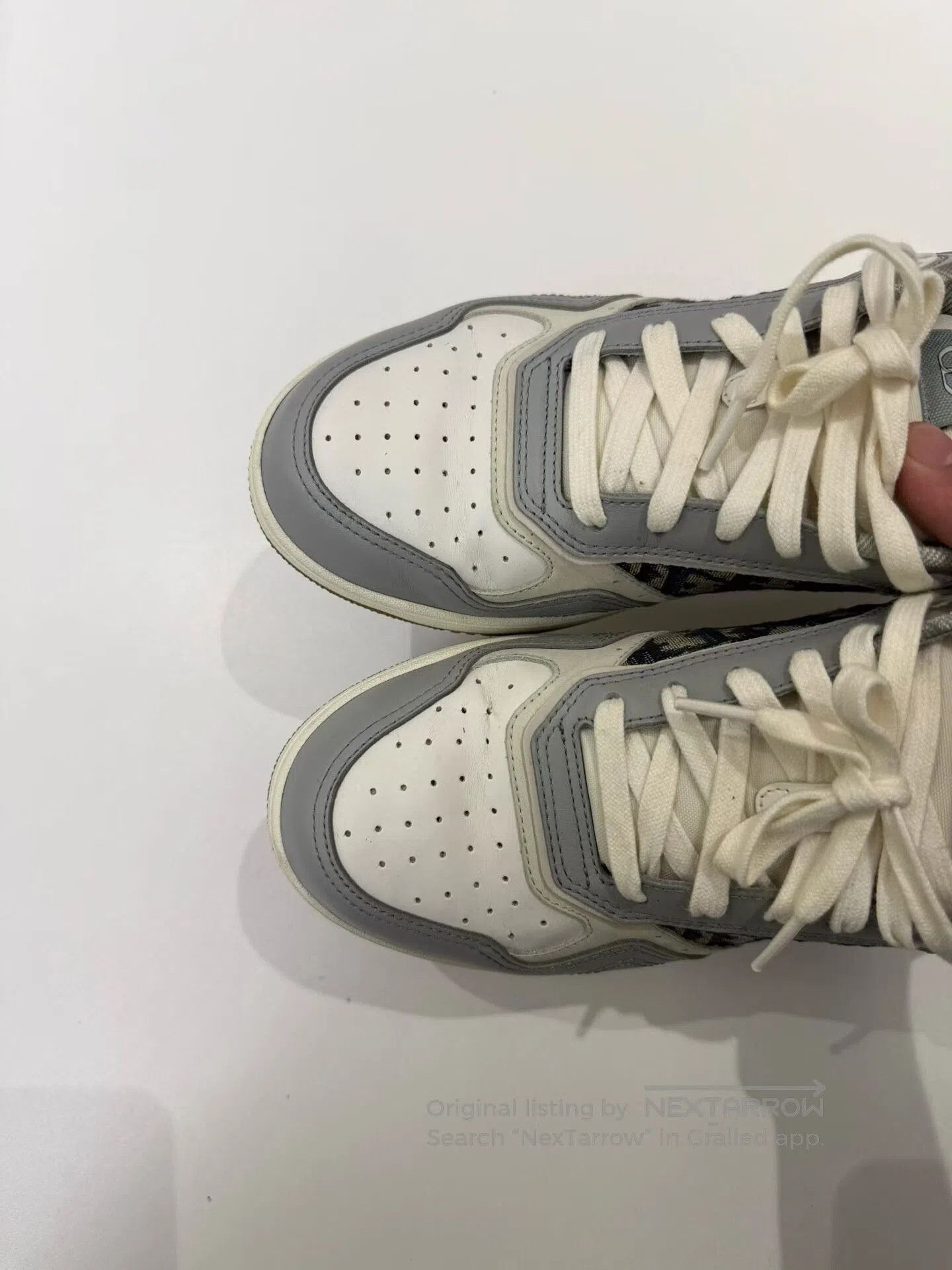 Dior Dior Gray and White Side Logo Retro Sport Shoes| Size US 7 / EU 40 - 2 Thumbnail