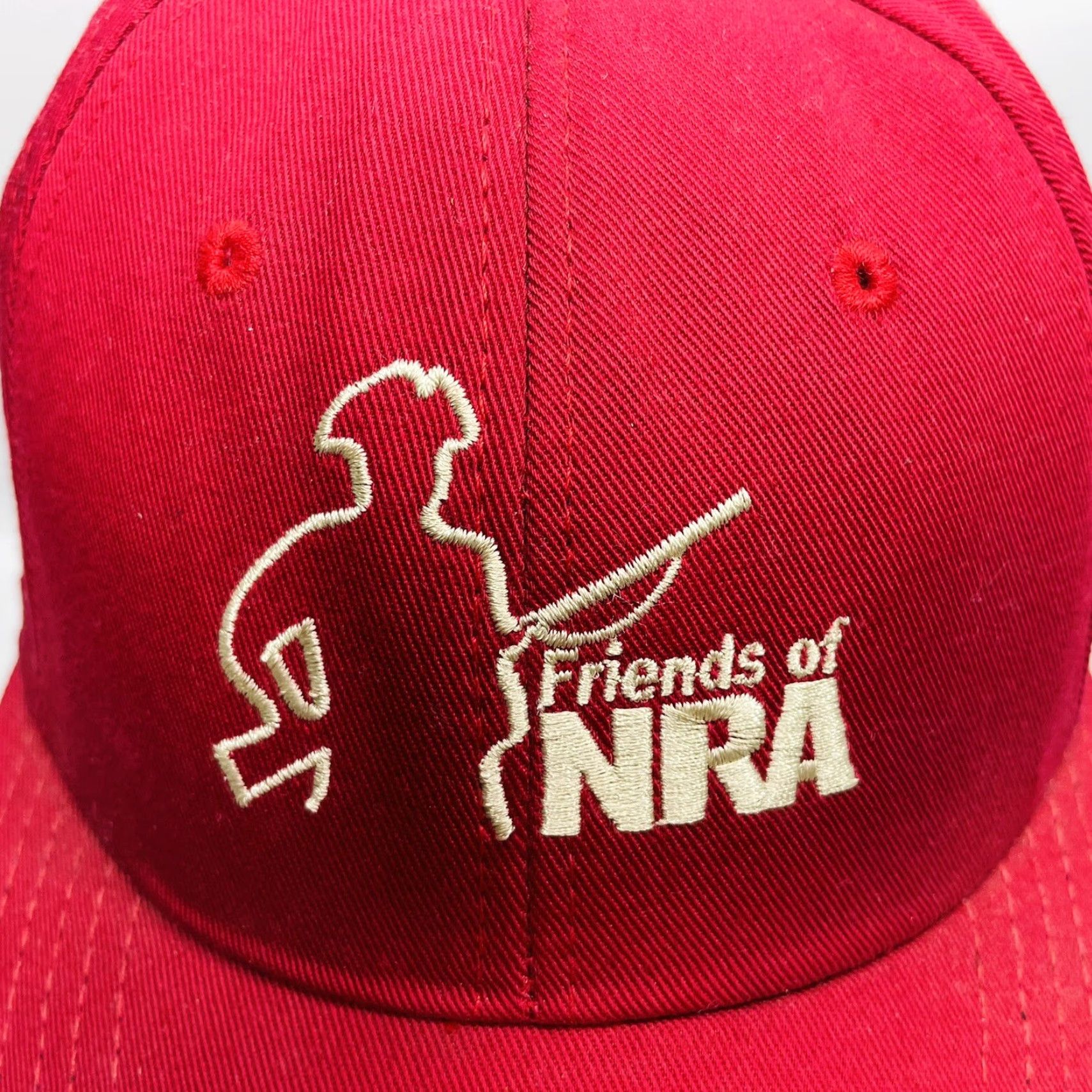 Vintage VINTAGE AmeriCap Friends of the NRA Ball Cap Red Six Panel Hat USA Baseball Cap Adjustab le Embroidered Men Theme NRA” Size ONE SIZE - 2 Thumbnail
