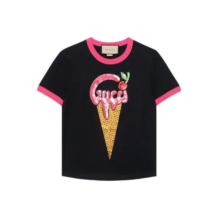 Gucci Gucci Logo Short Sleeve T-Shirt for Women-2507 Size S / US 4 / IT 40 - 7 Thumbnail