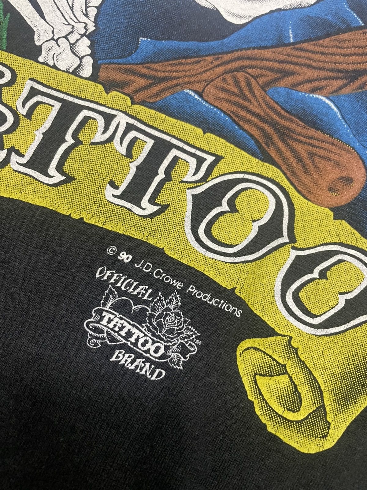Other × Vintage Vintage 1990 Tattoo J.D Crowe Longsleeve Tee Size US L / EU 52-54 / 3 - 5 Thumbnail